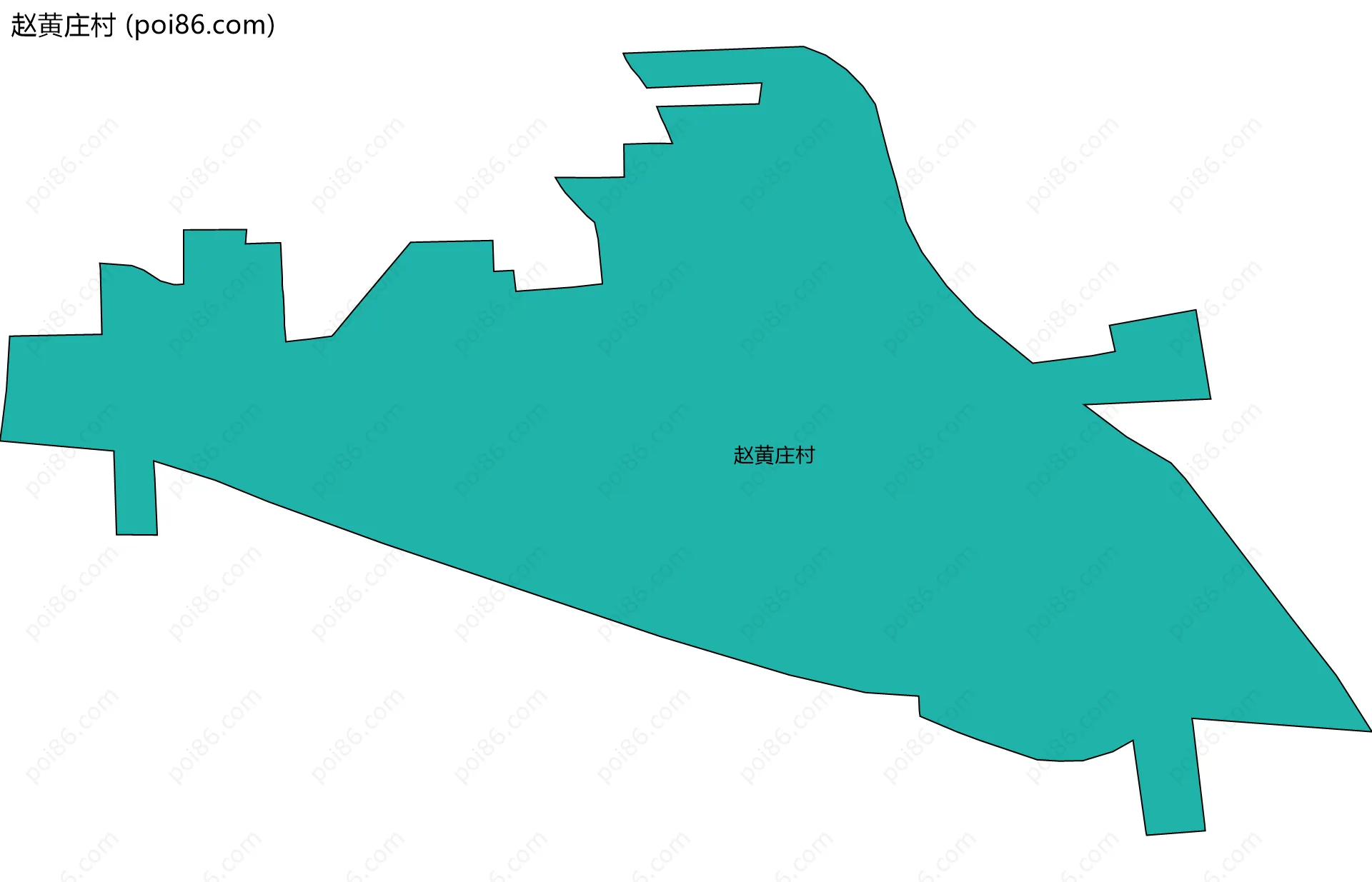 赵黄庄村边界地图