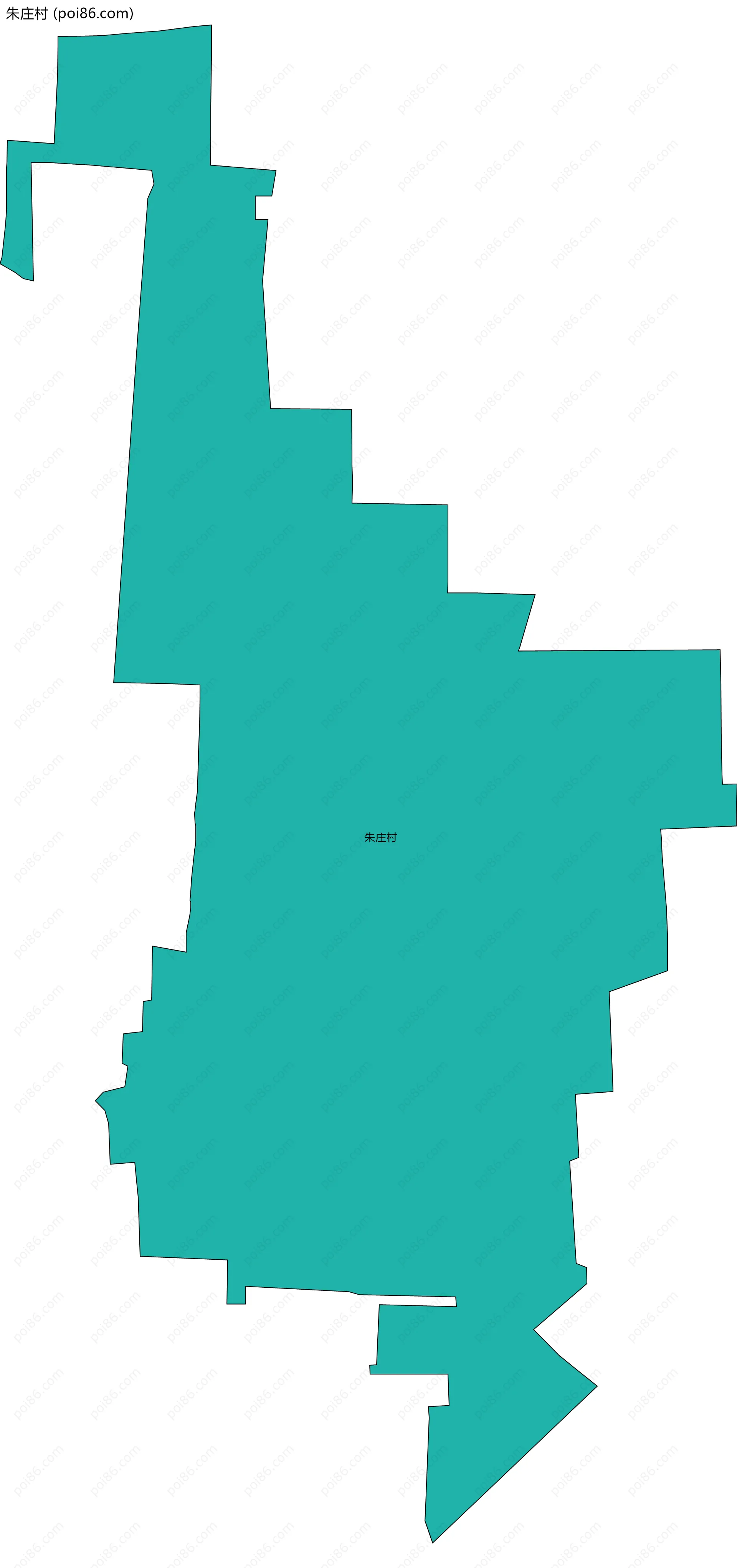 朱庄村边界地图