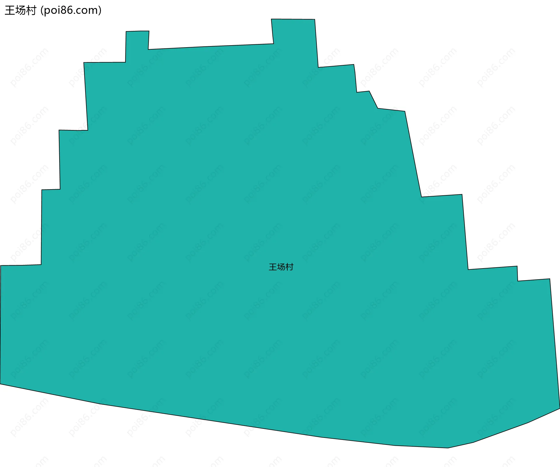 王场村边界地图