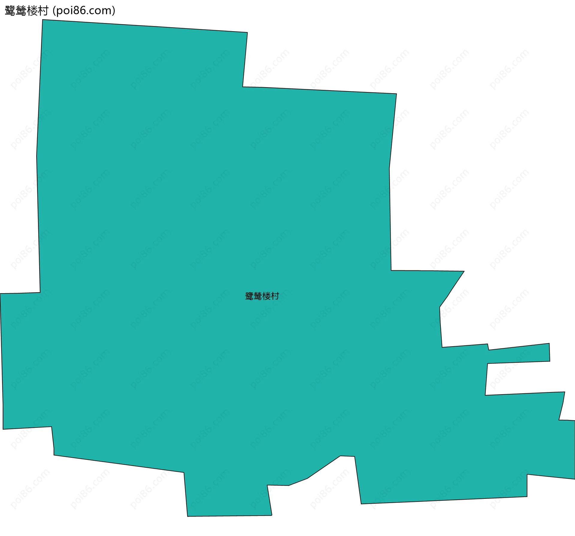 鹭鸶楼村边界地图