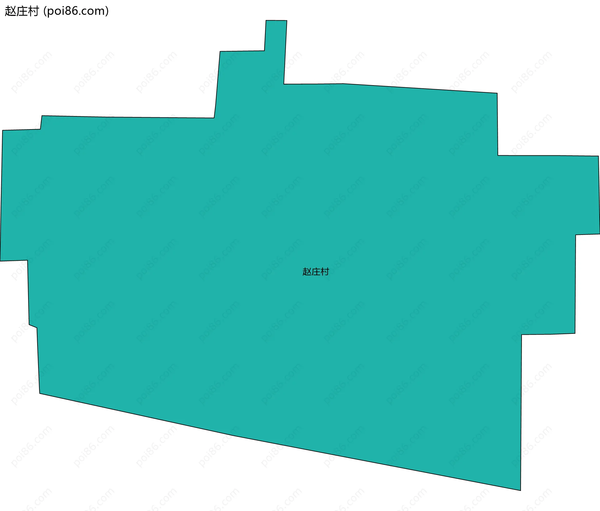 赵庄村边界地图