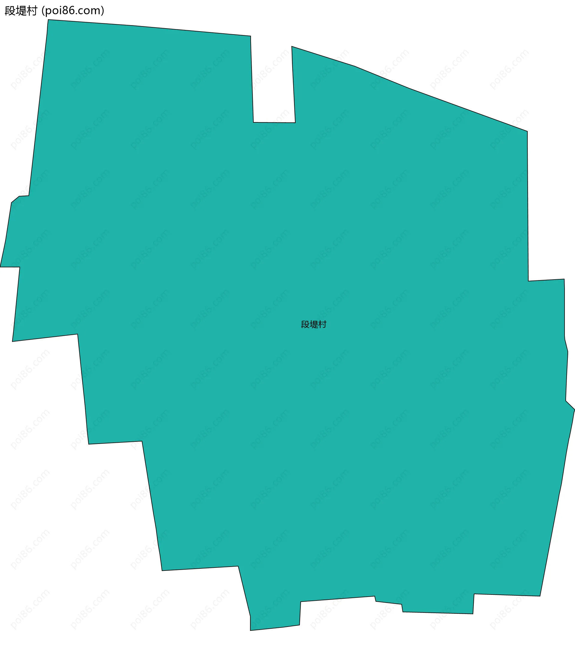 段堤村边界地图