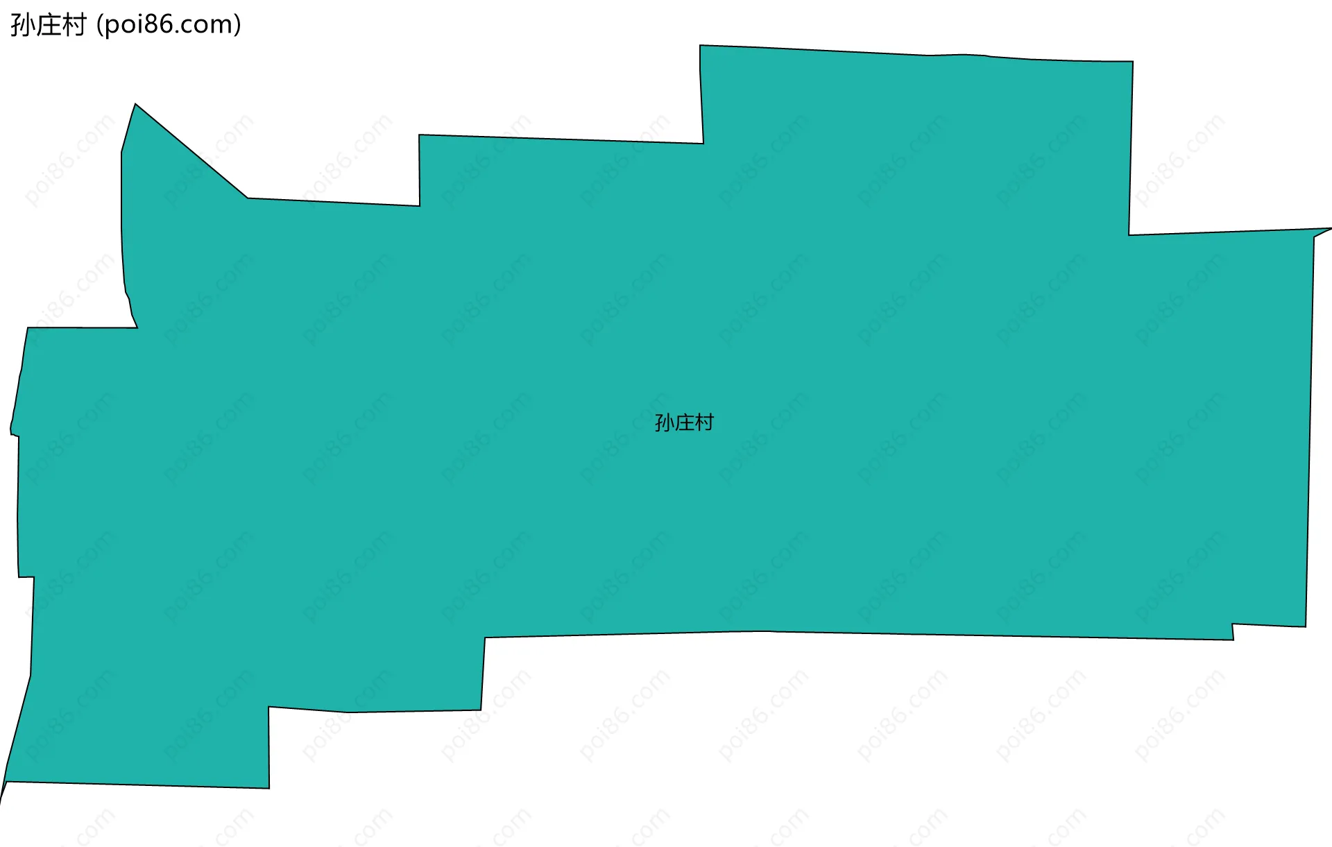 孙庄村边界地图