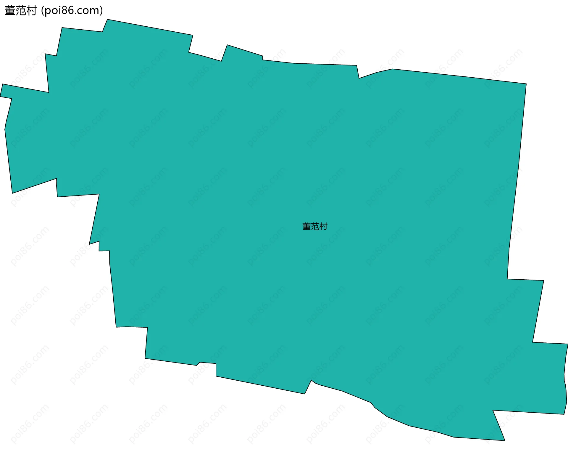 董范村边界地图
