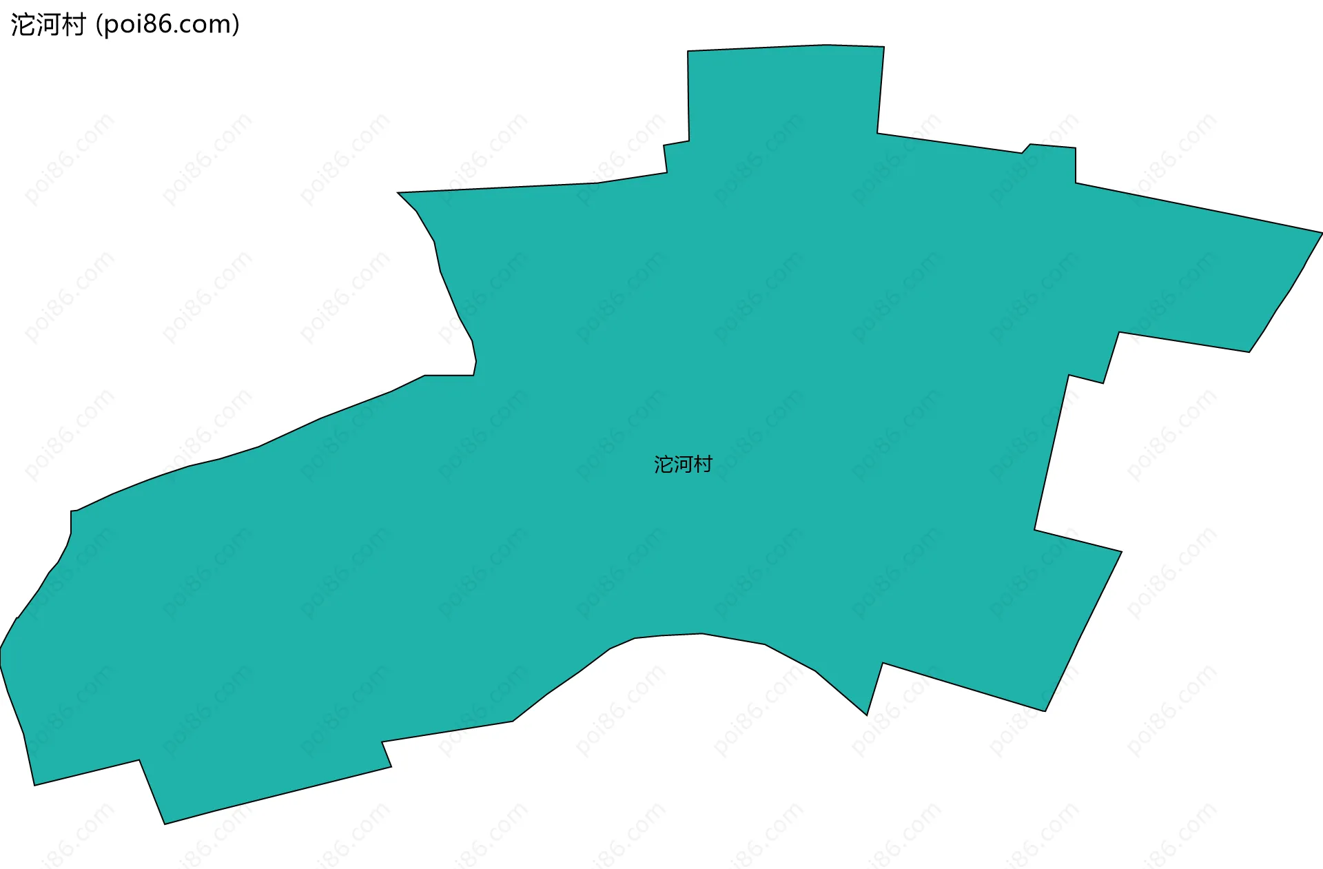 沱河村边界地图