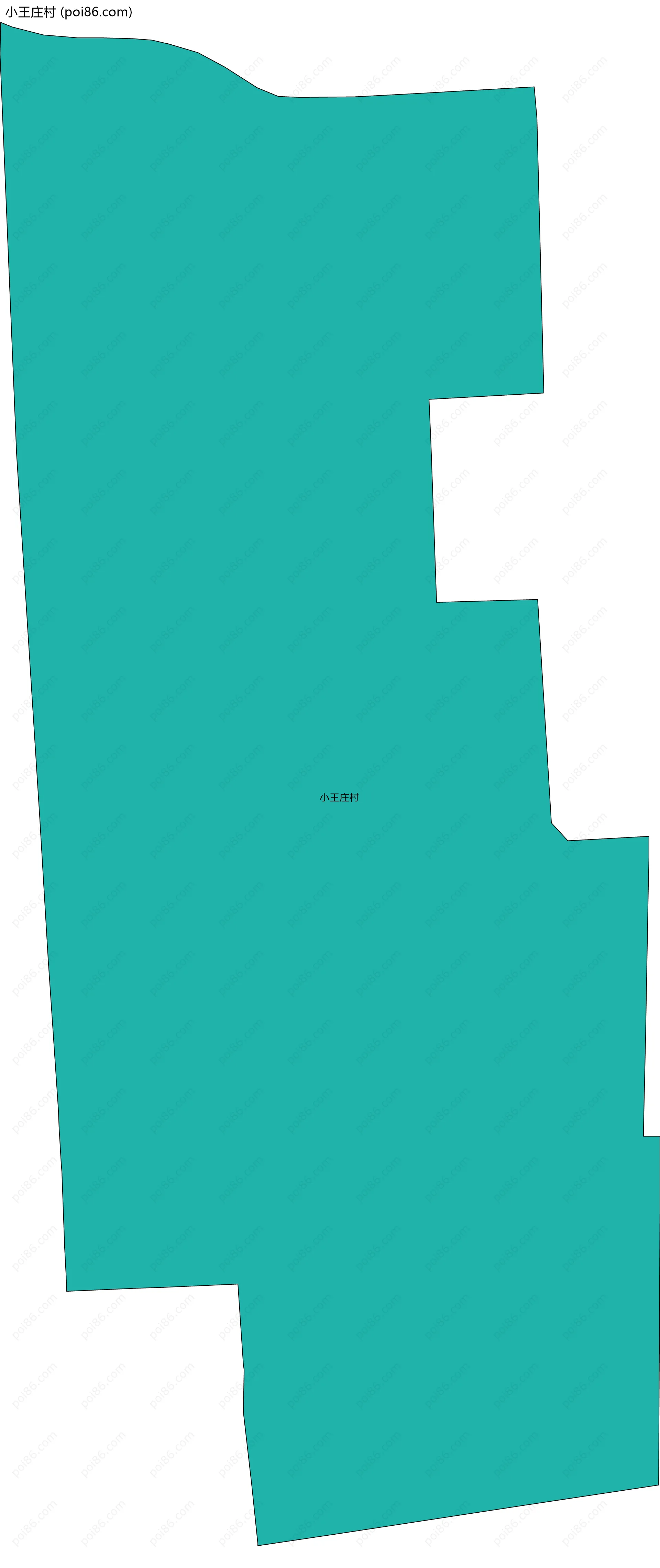 小王庄村边界地图