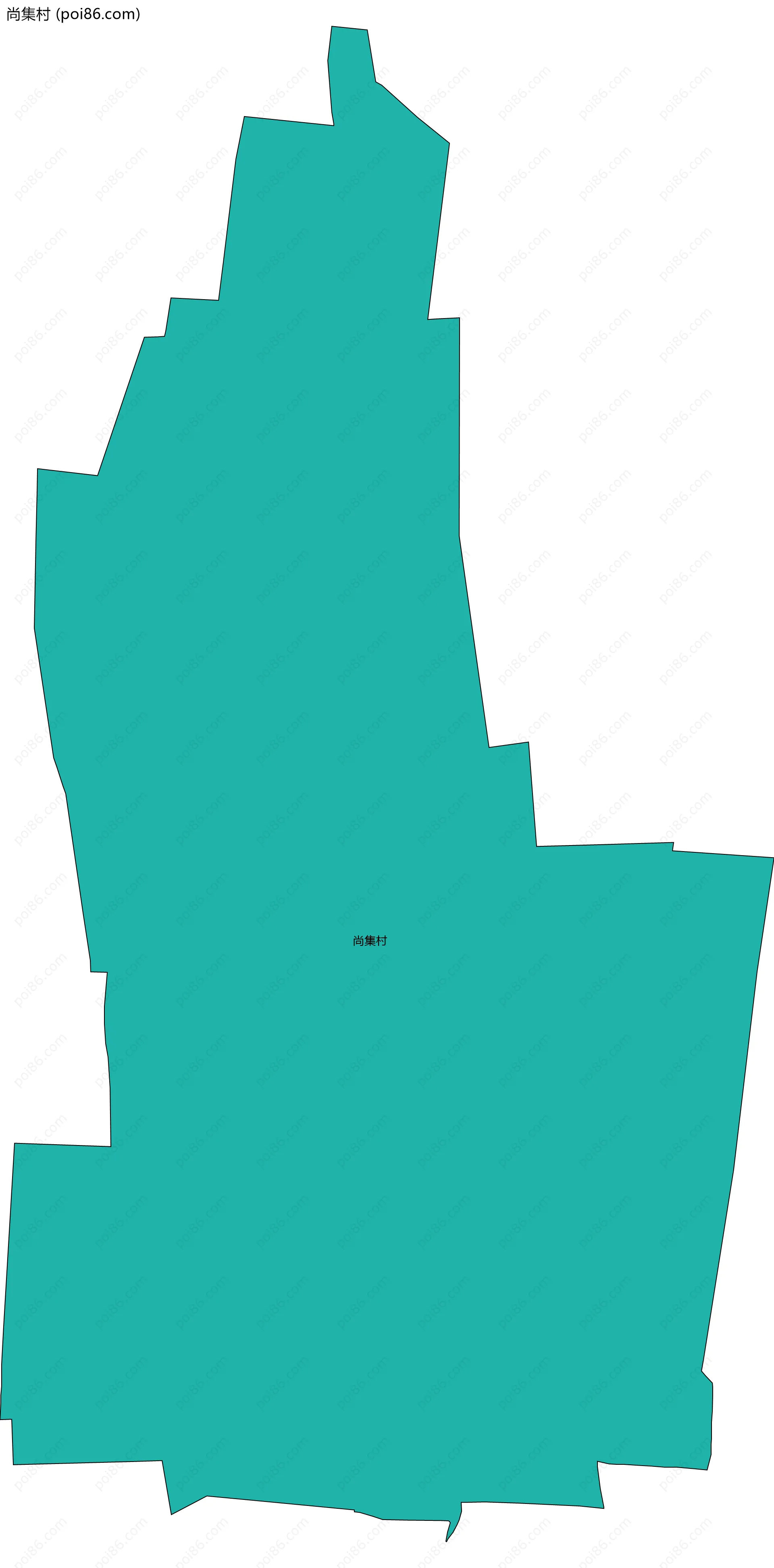 尚集村边界地图