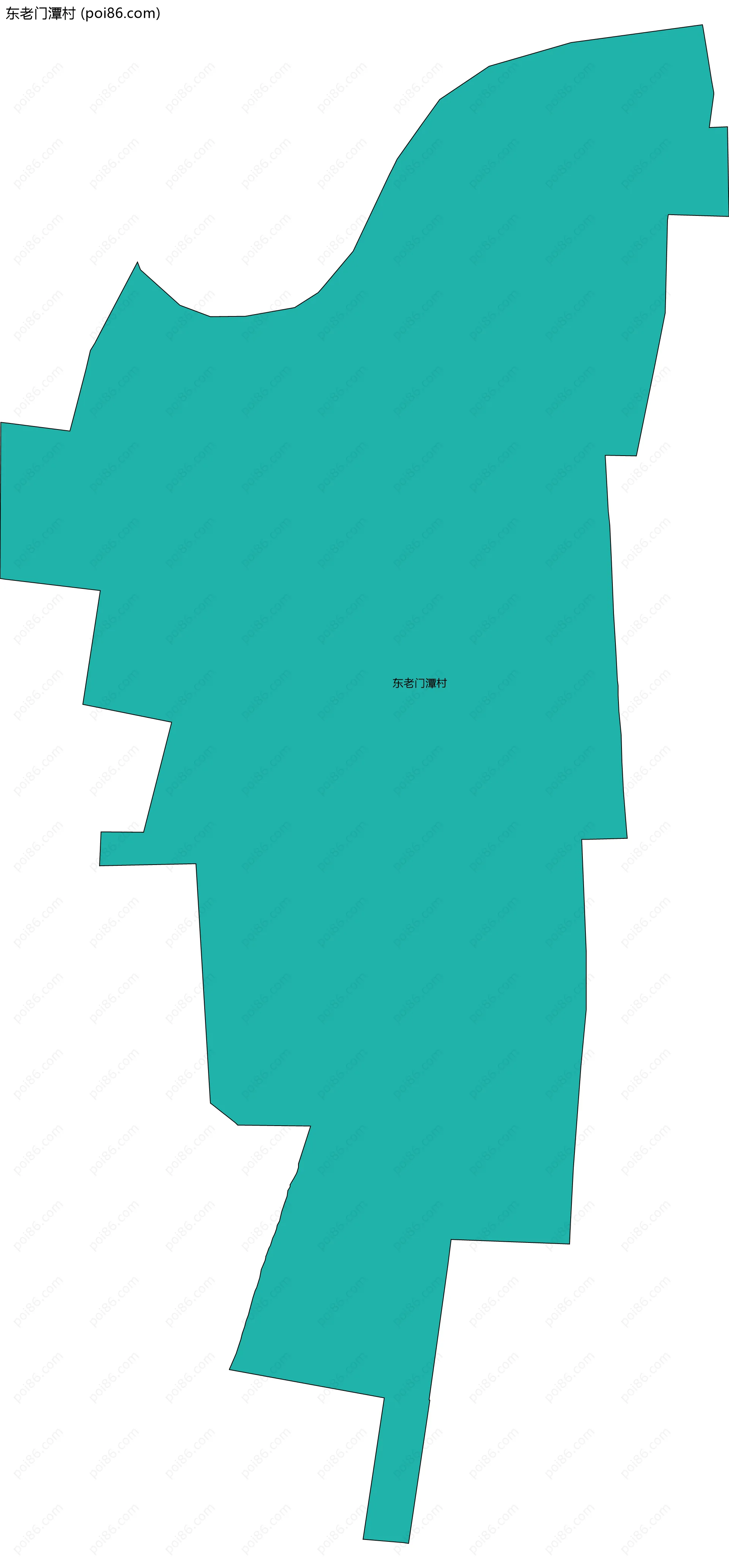 东老门潭村边界地图