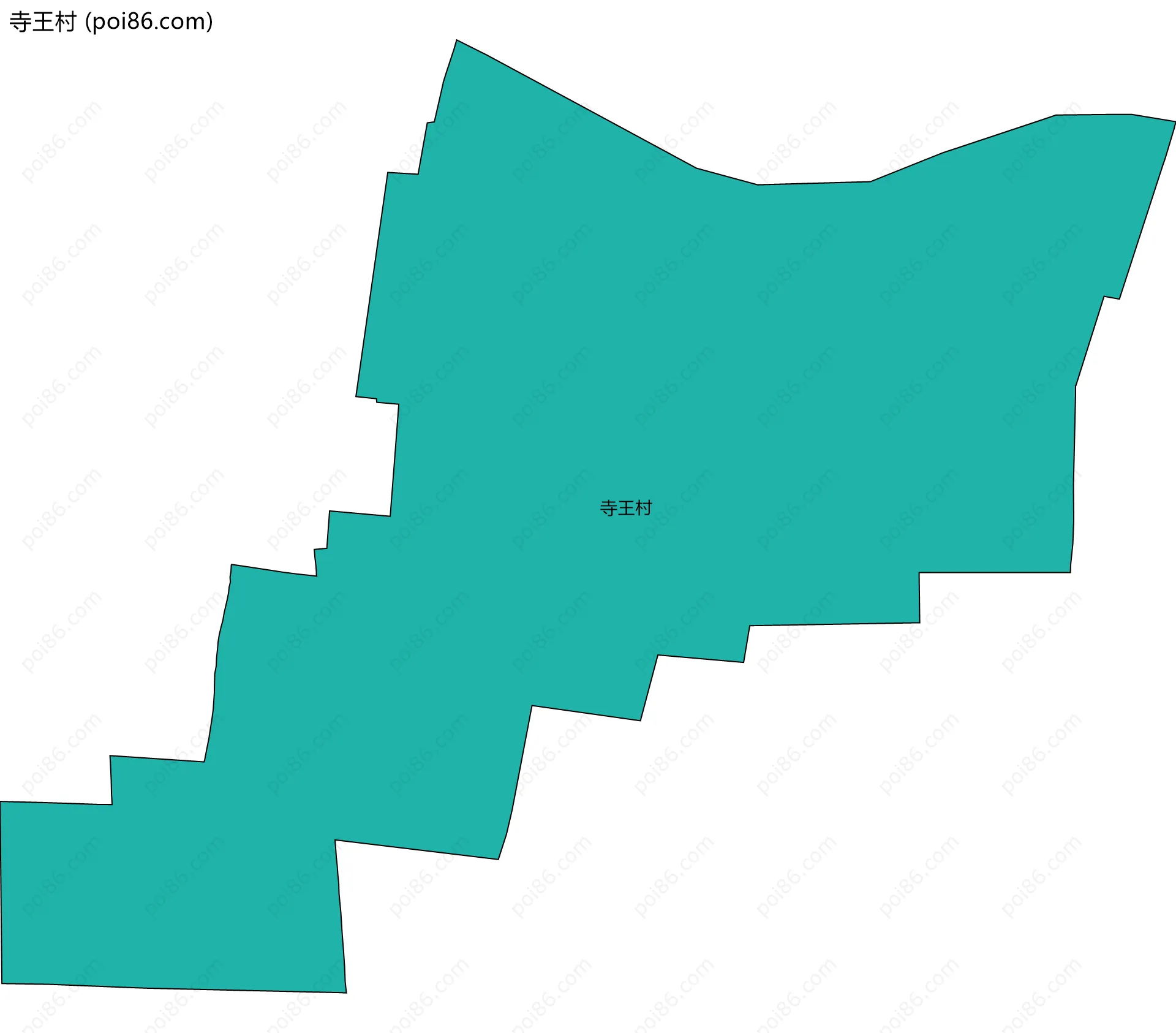 寺王村边界地图