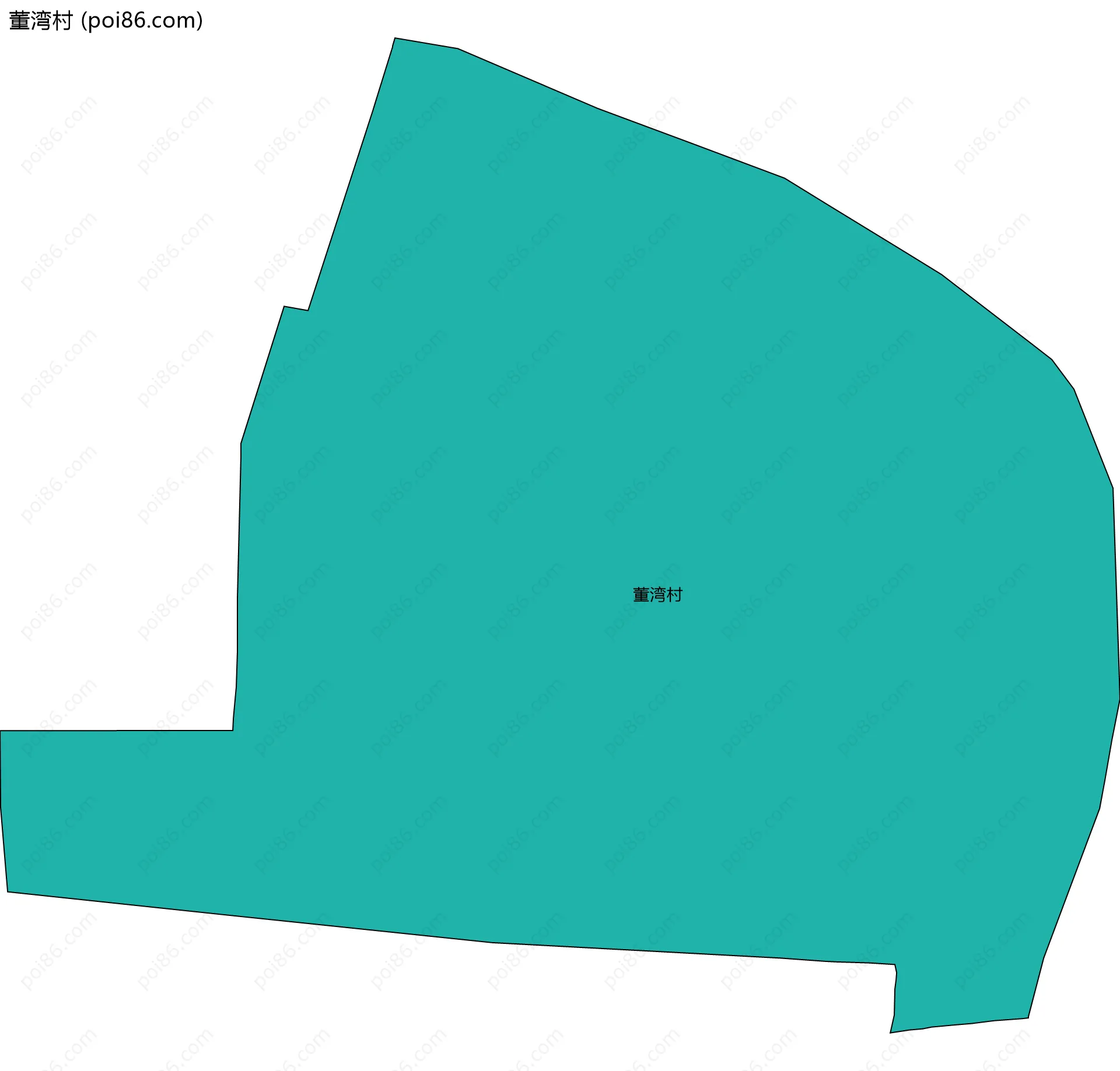 董湾村边界地图