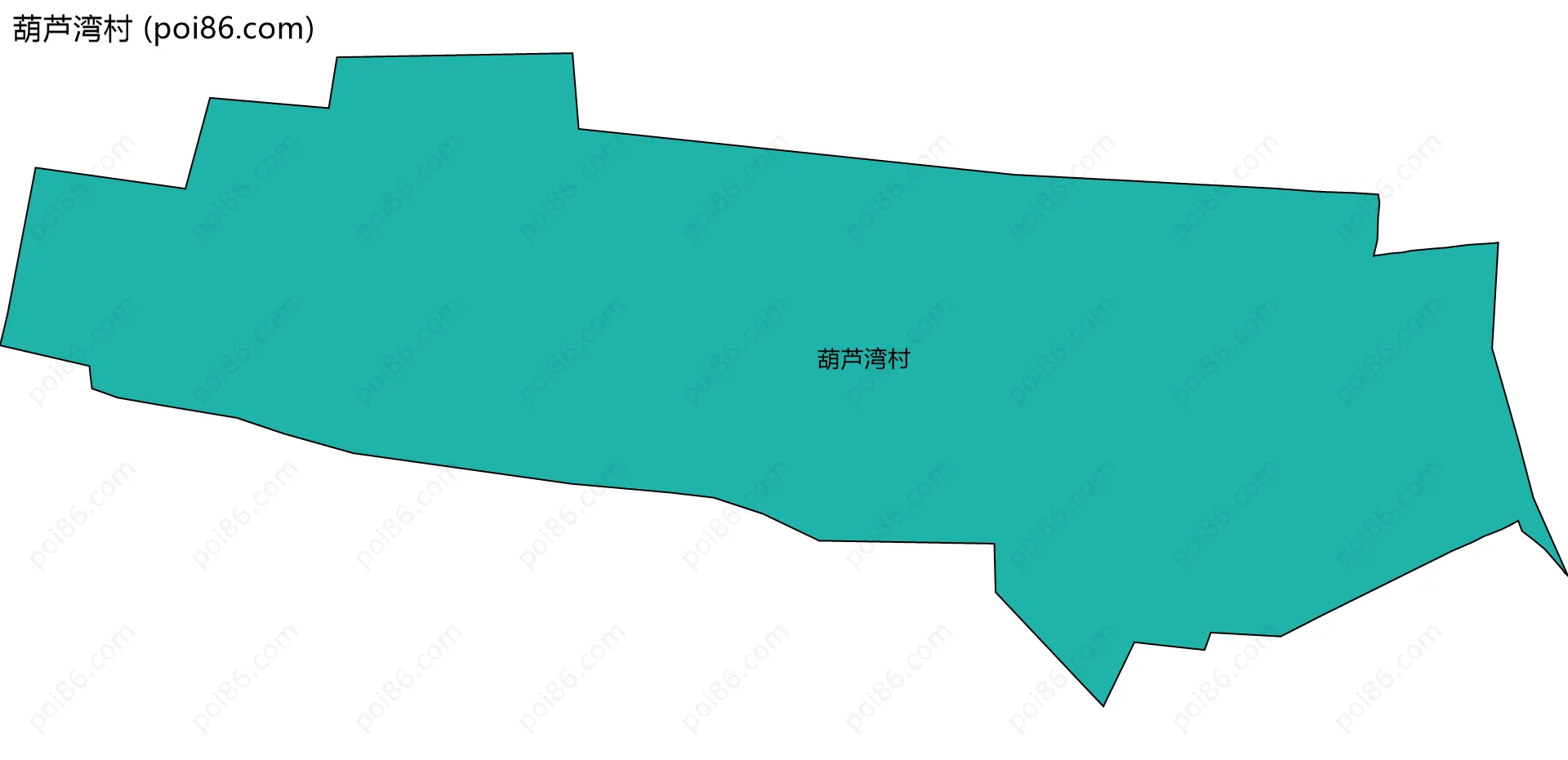 葫芦湾村边界地图