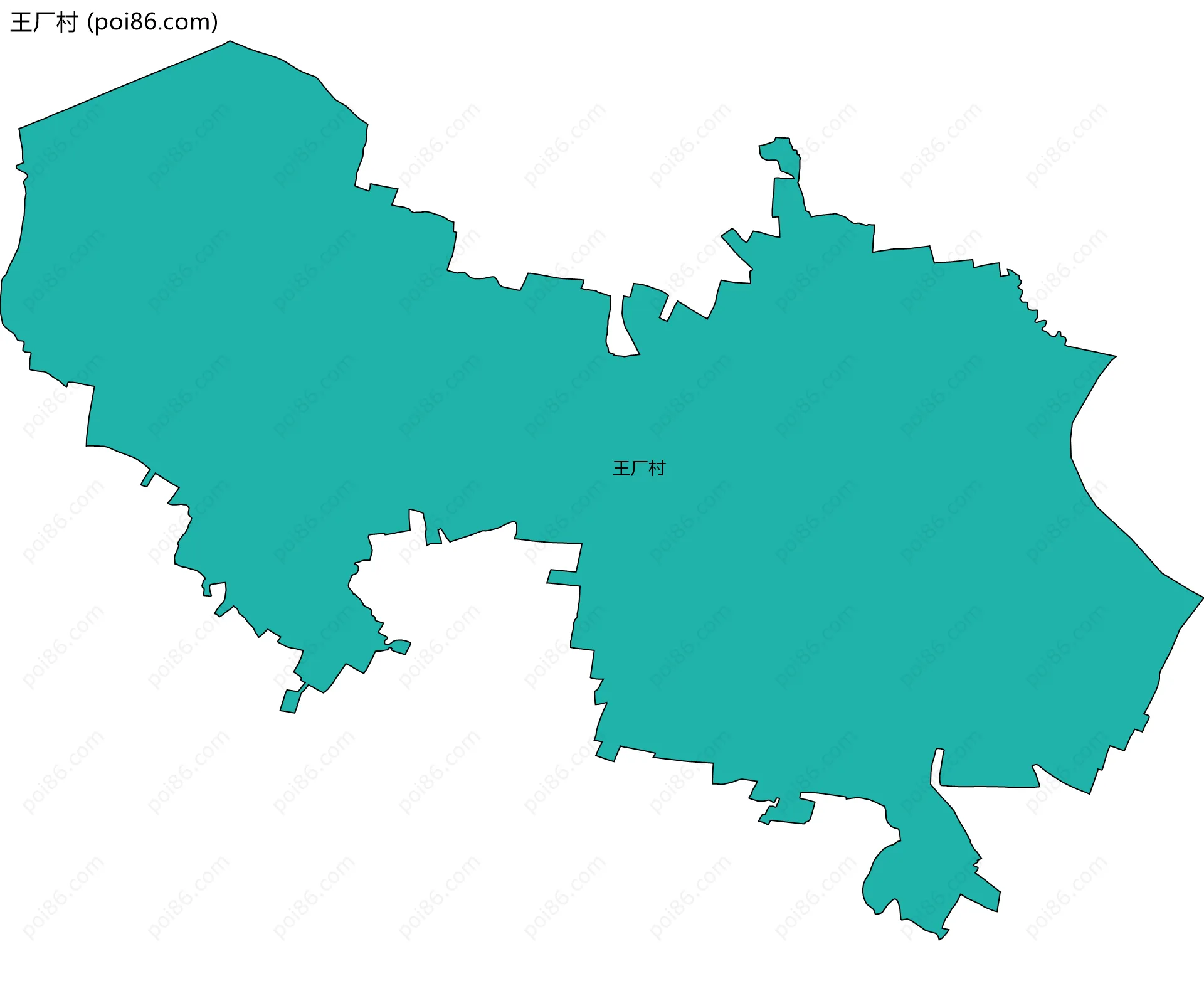 王厂村边界地图