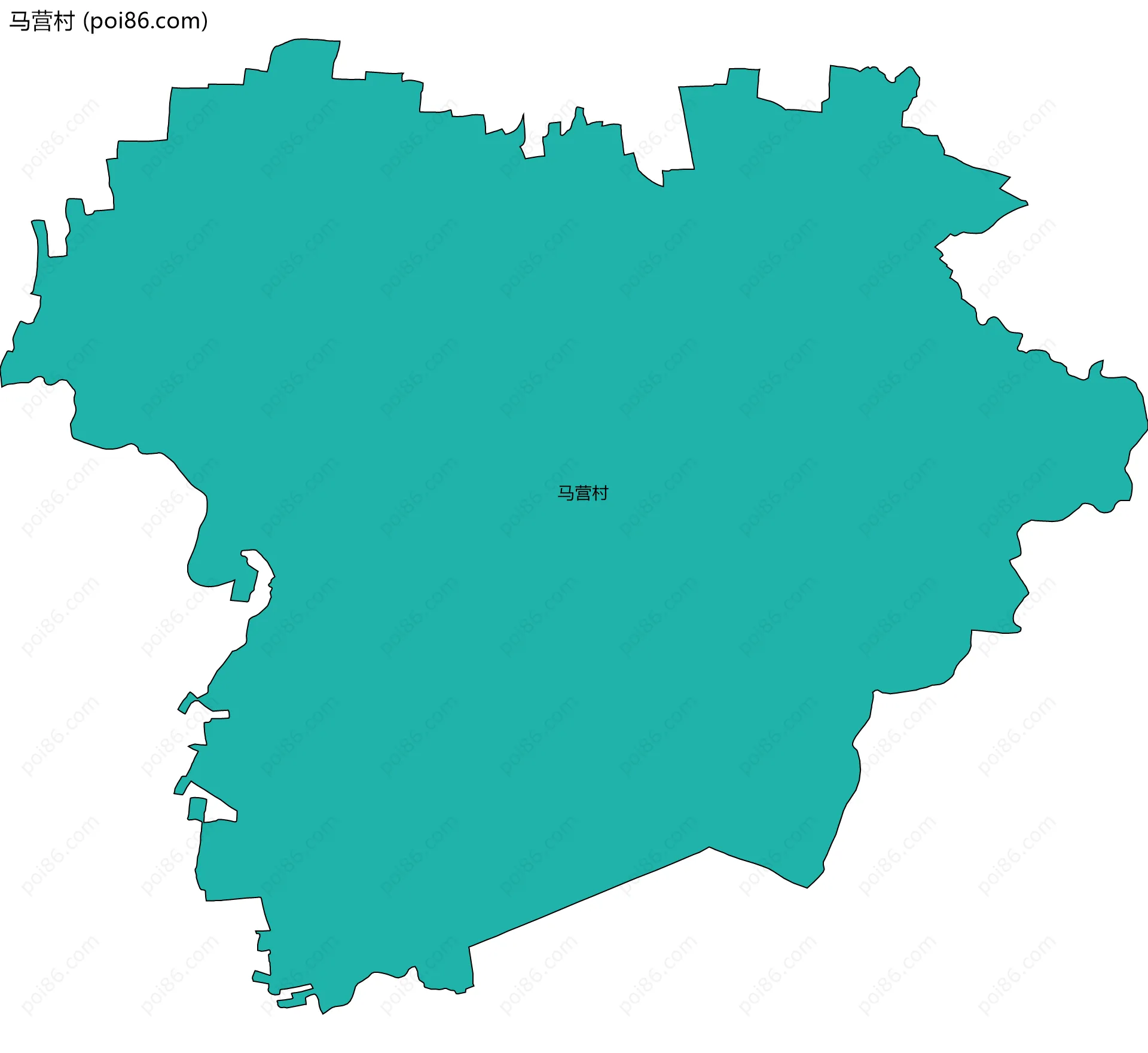 马营村边界地图