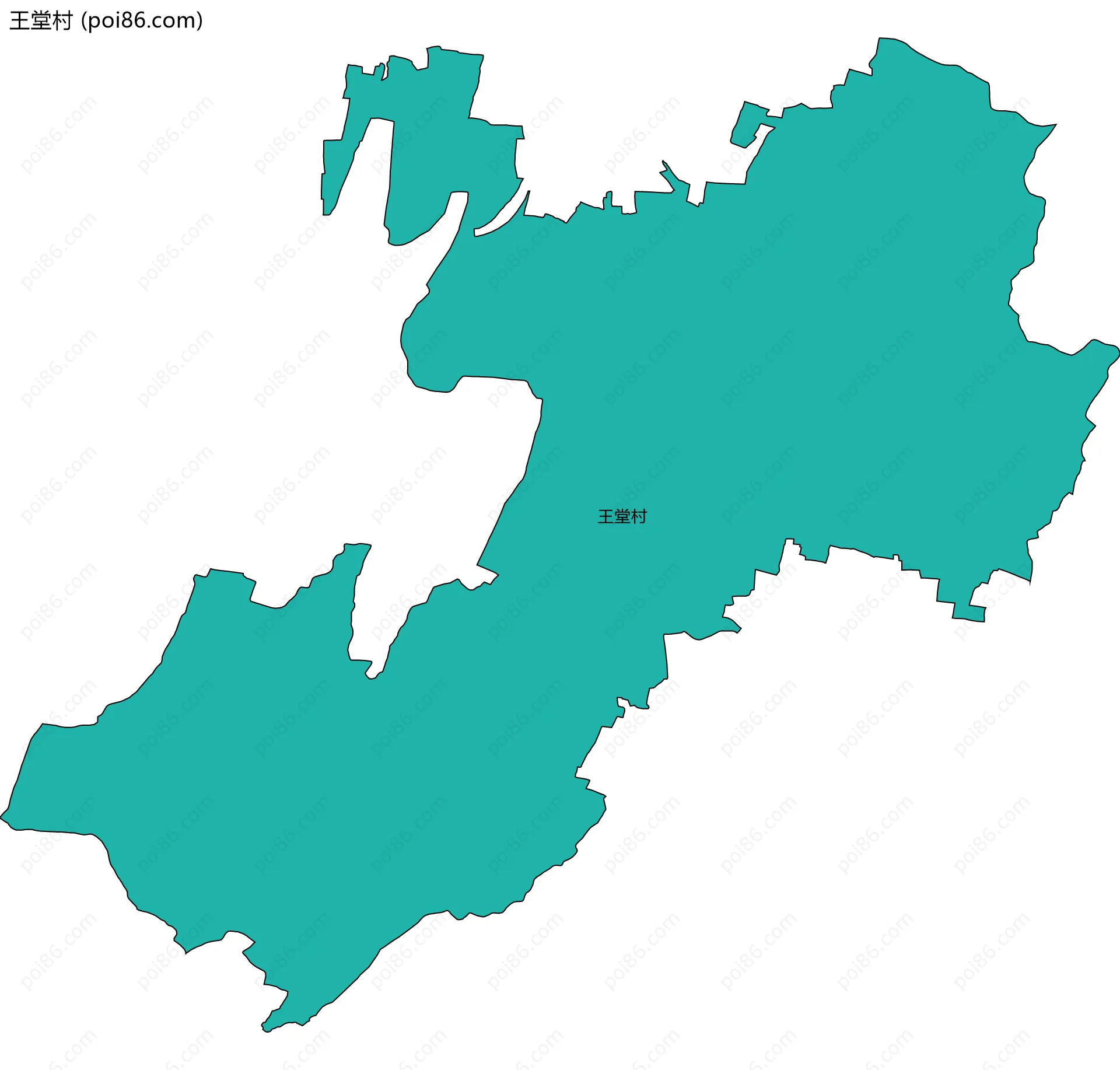 王堂村边界地图