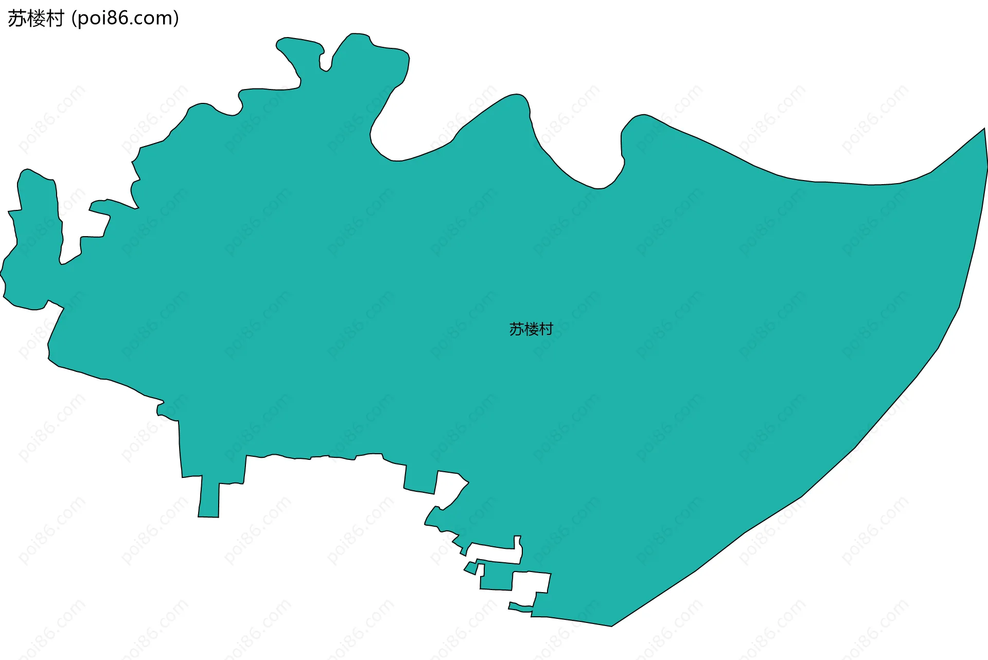 苏楼村边界地图