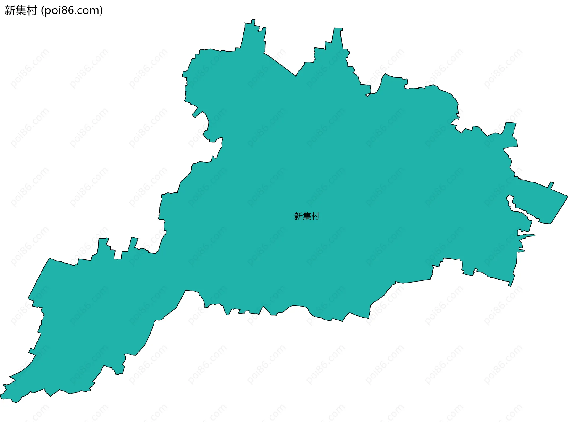 新集村边界地图