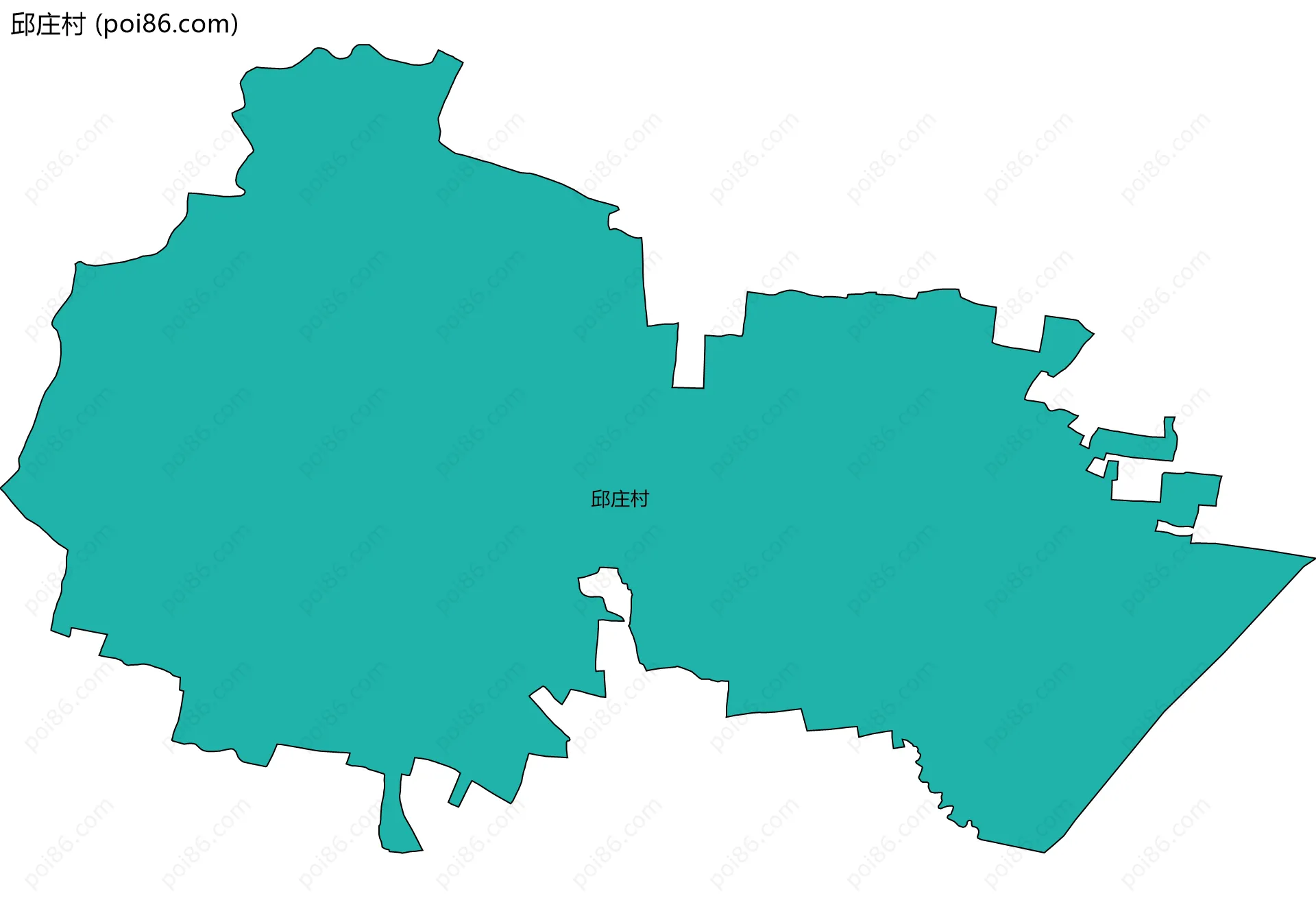 邱庄村边界地图