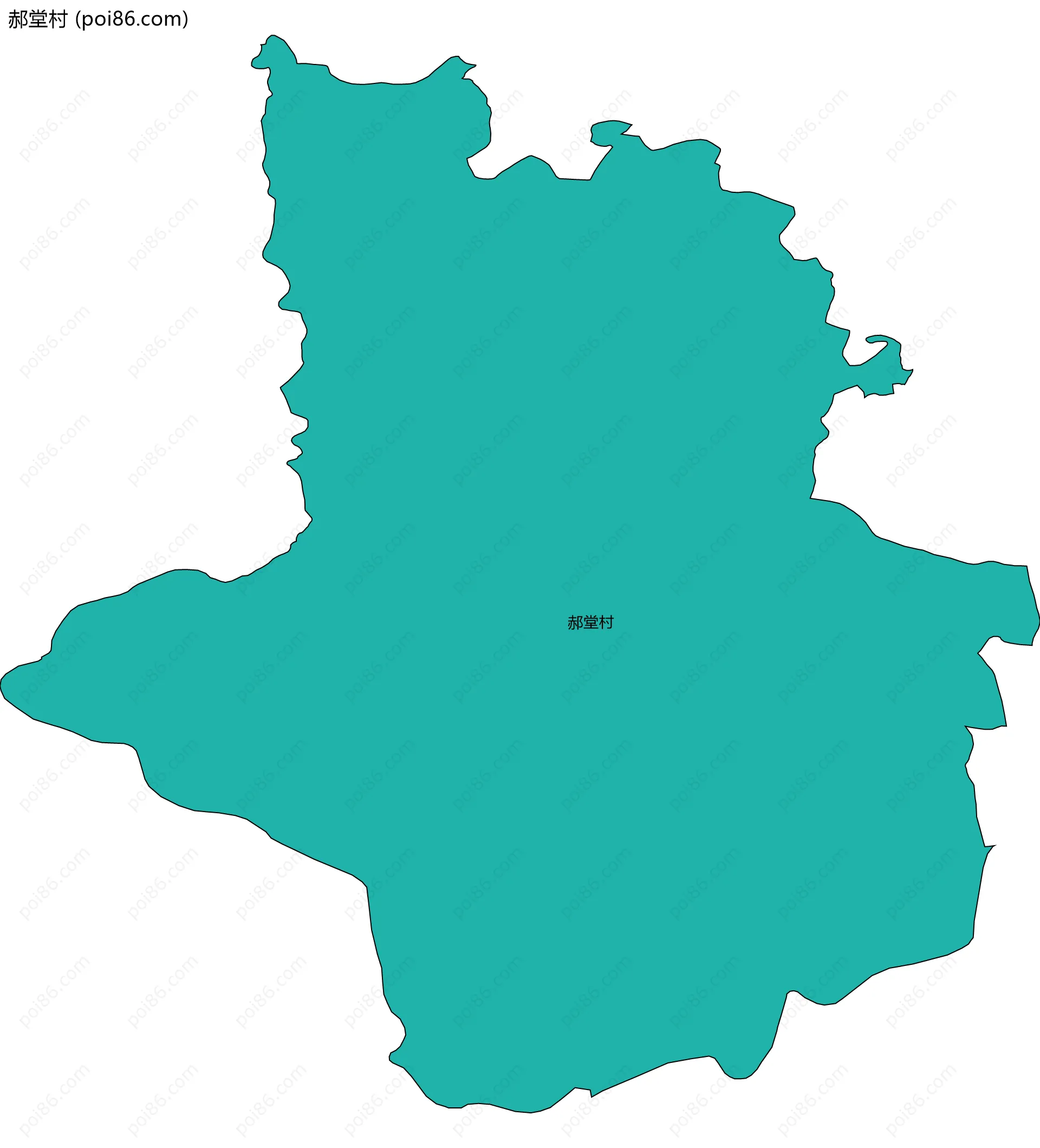 郝堂村边界地图