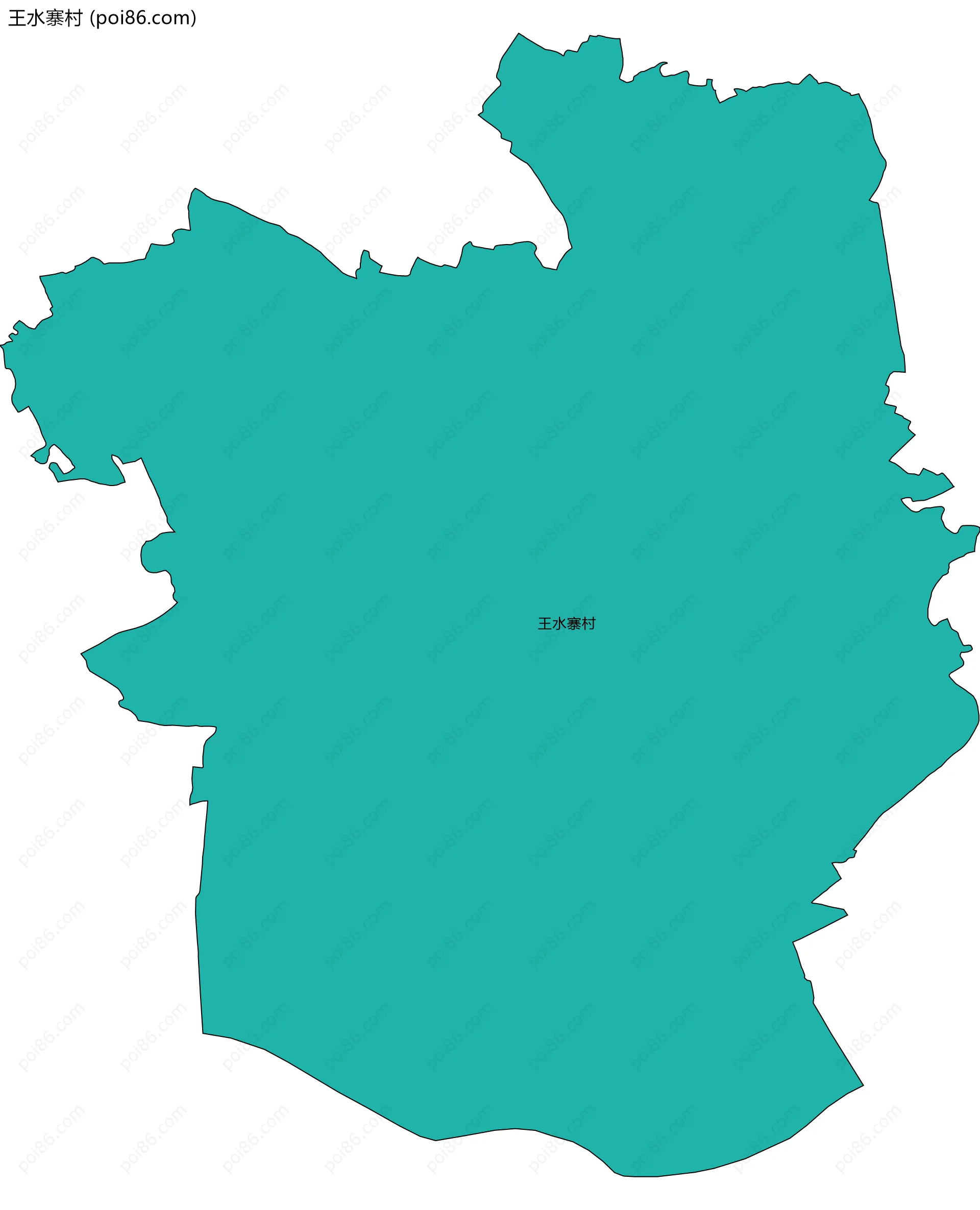 王水寨村边界地图