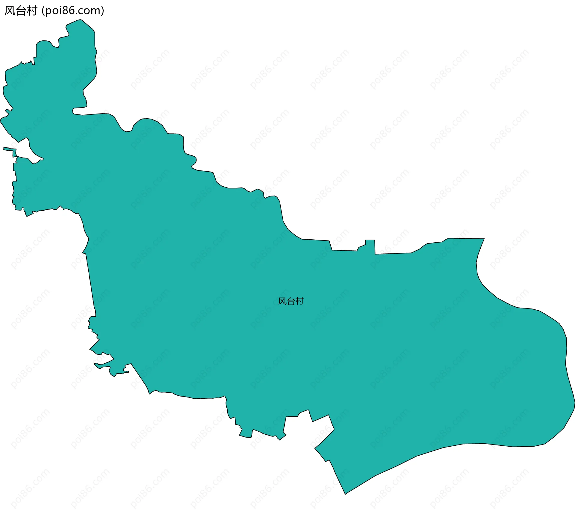 风台村边界地图