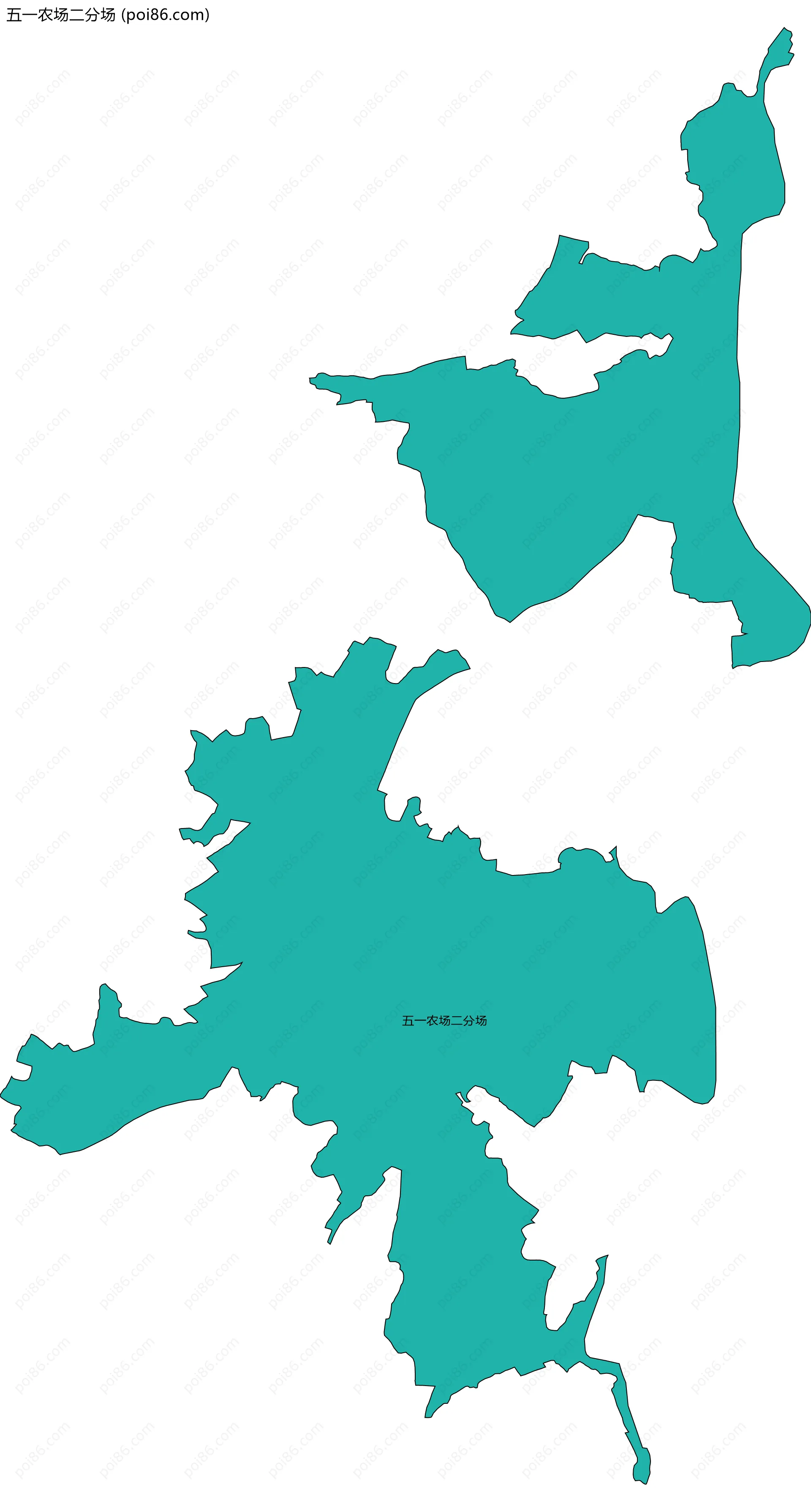 五一农场二分场边界地图