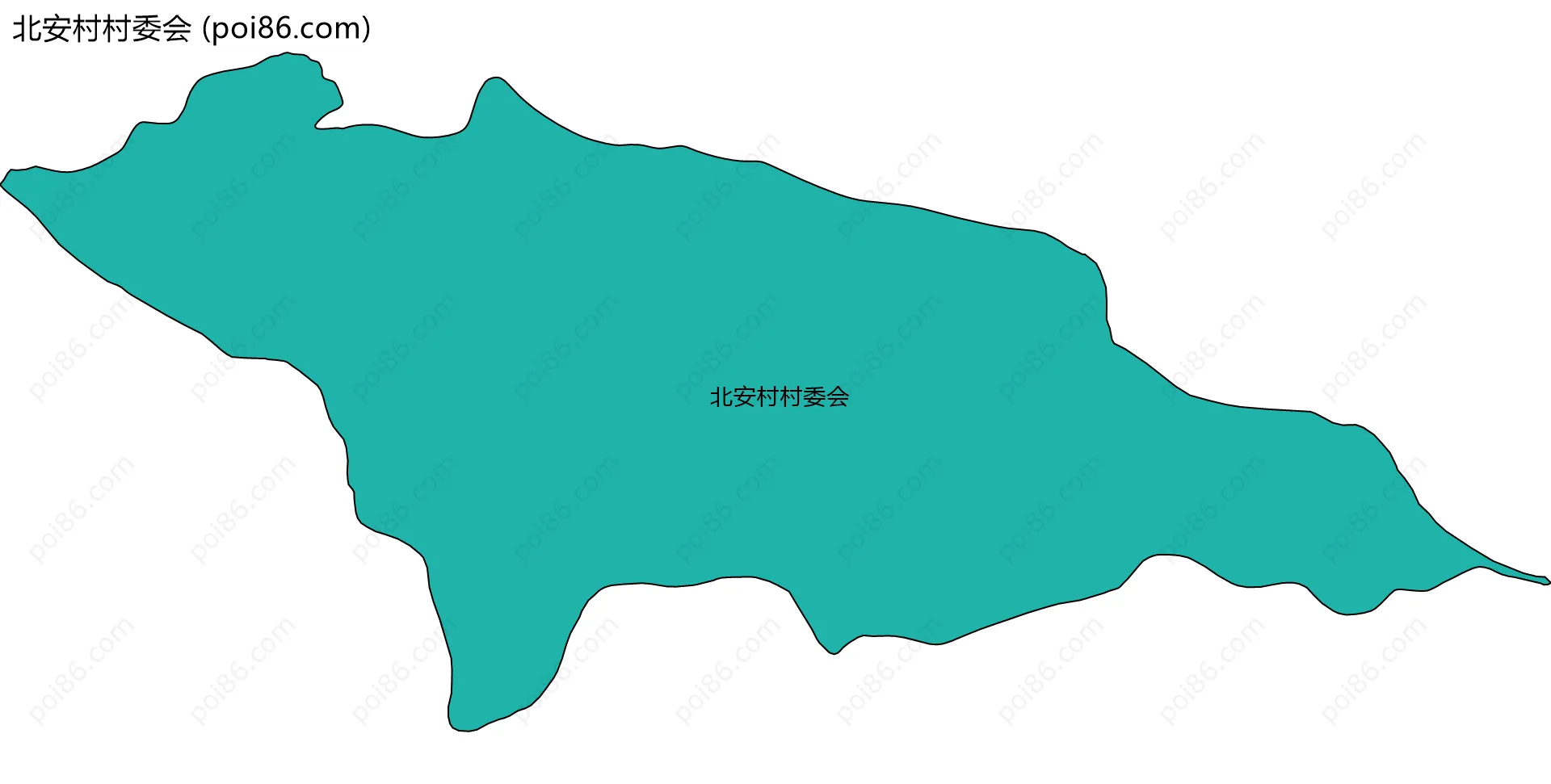 北安村村委会边界地图