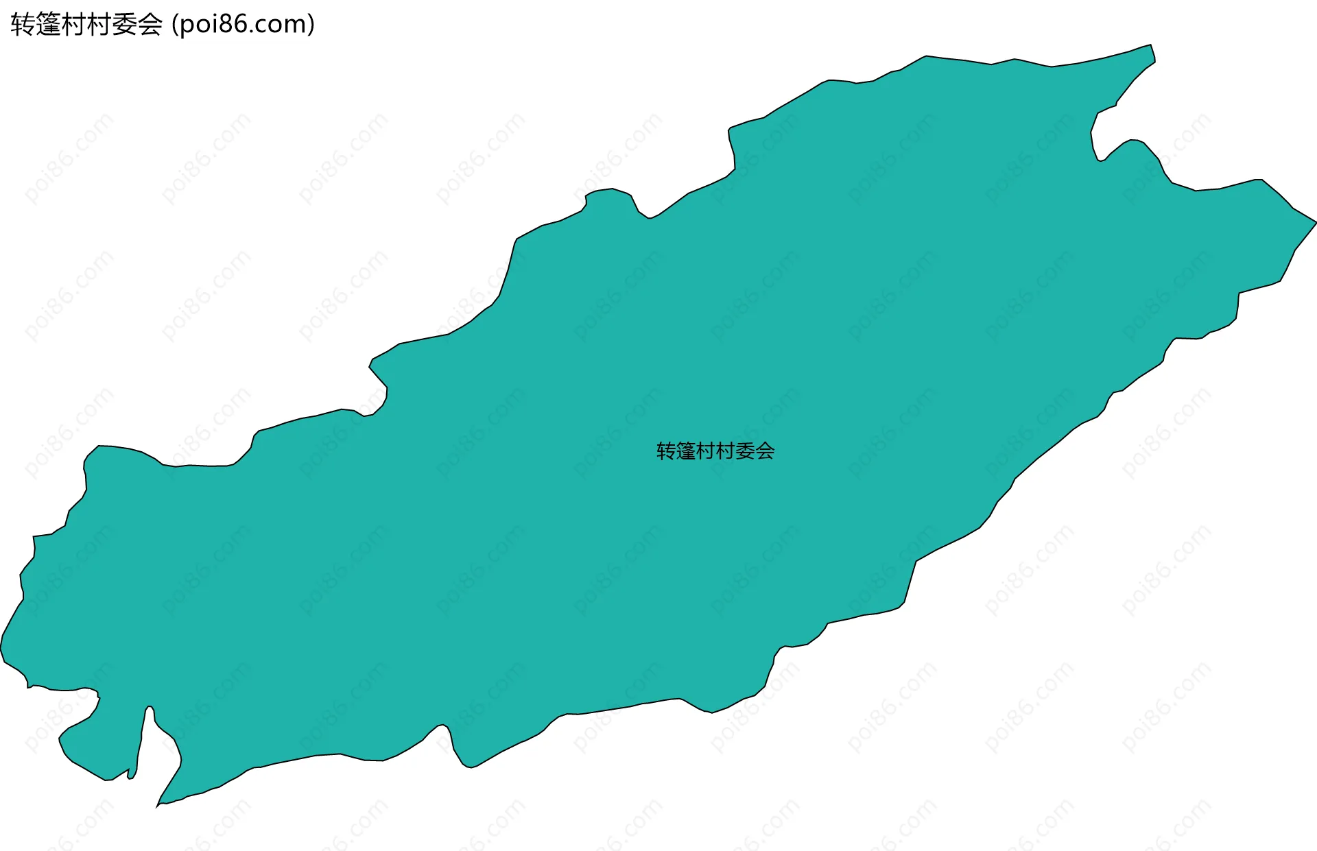 转篷村村委会边界地图