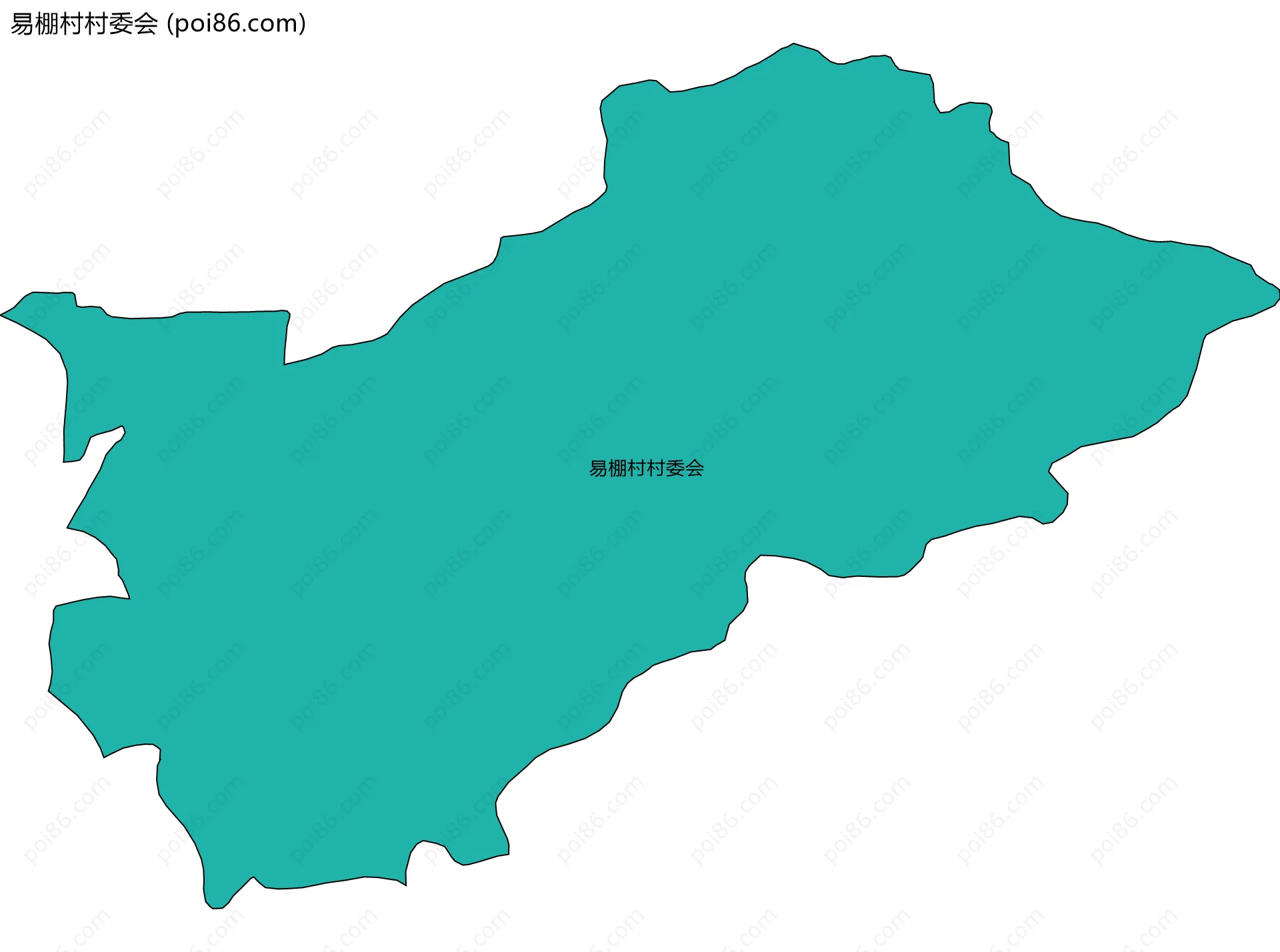 易棚村村委会边界地图