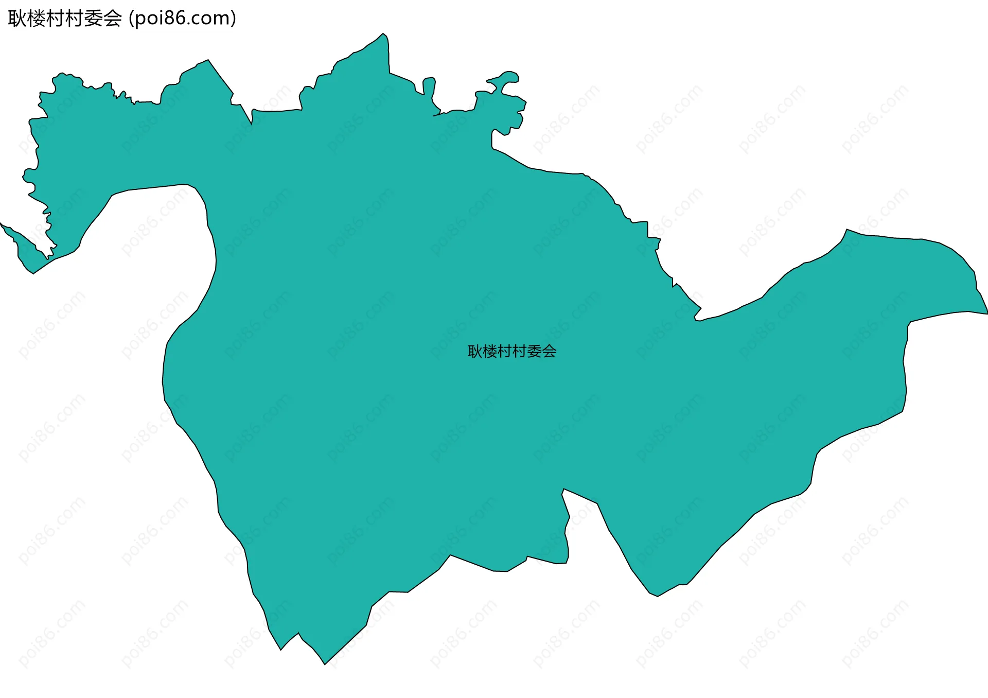 耿楼村村委会边界地图