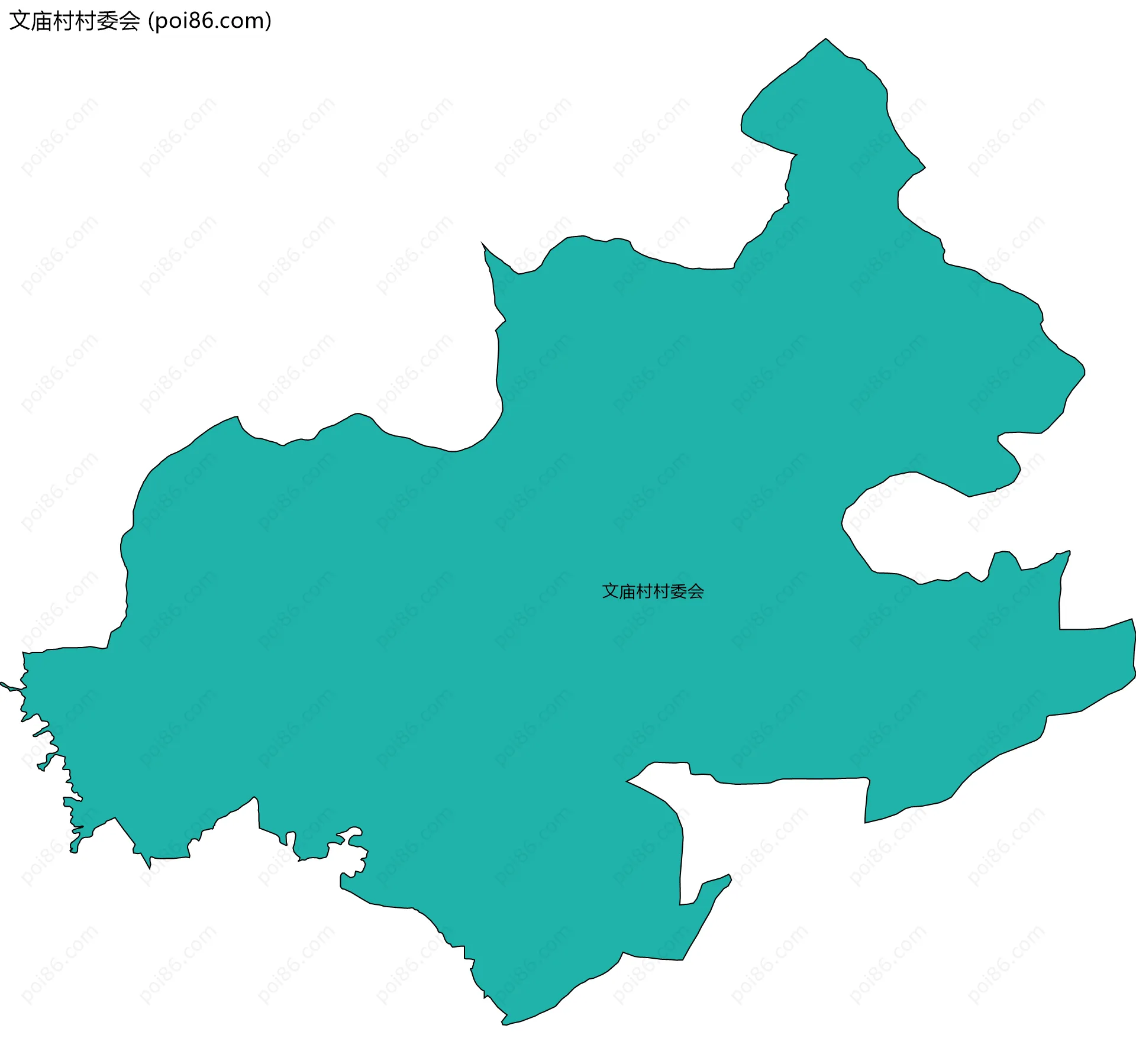 文庙村村委会边界地图