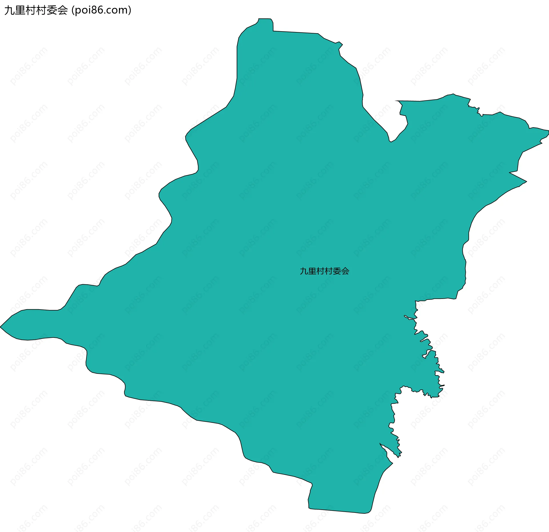 九里村村委会边界地图