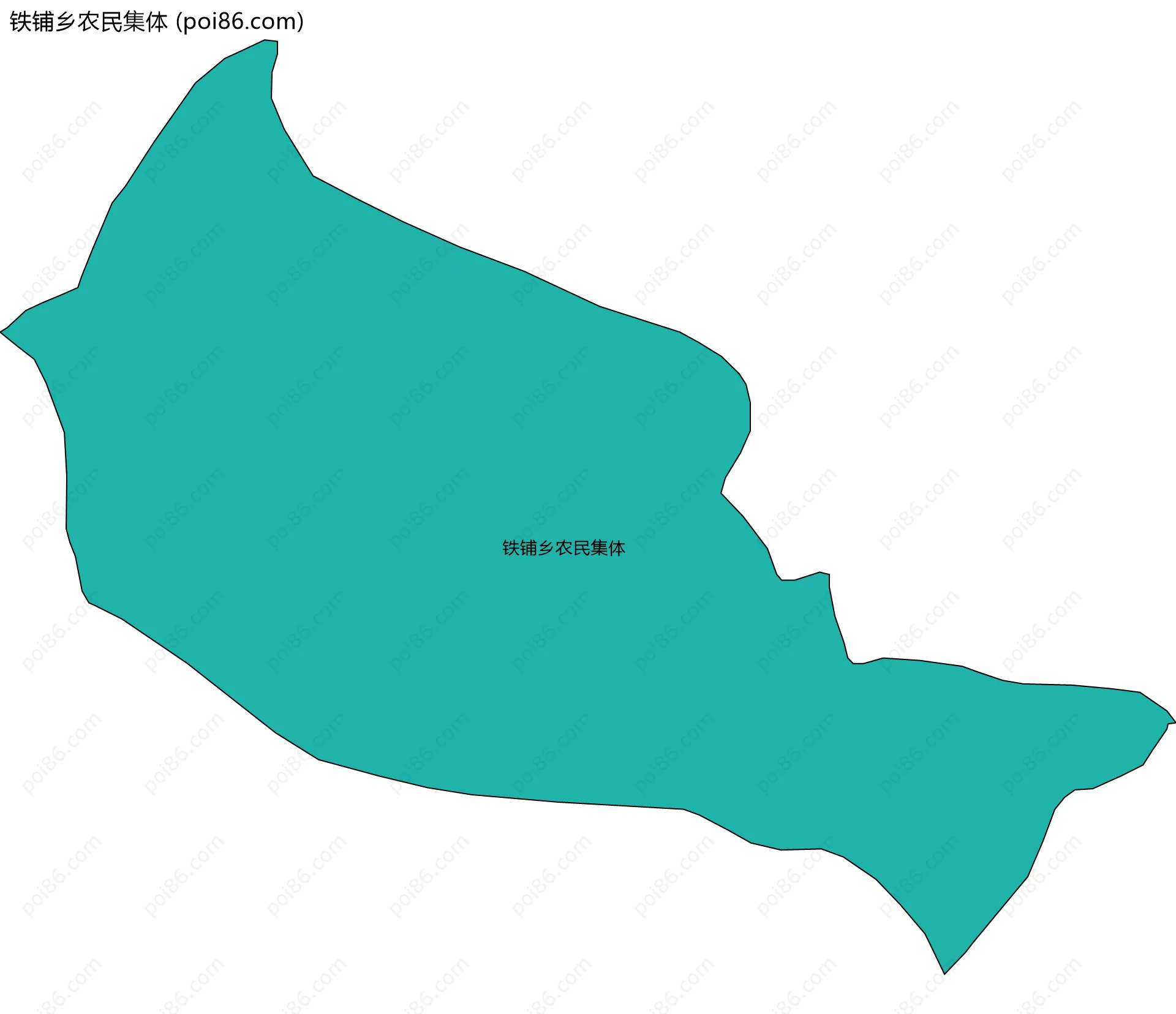 铁铺乡农民集体边界地图