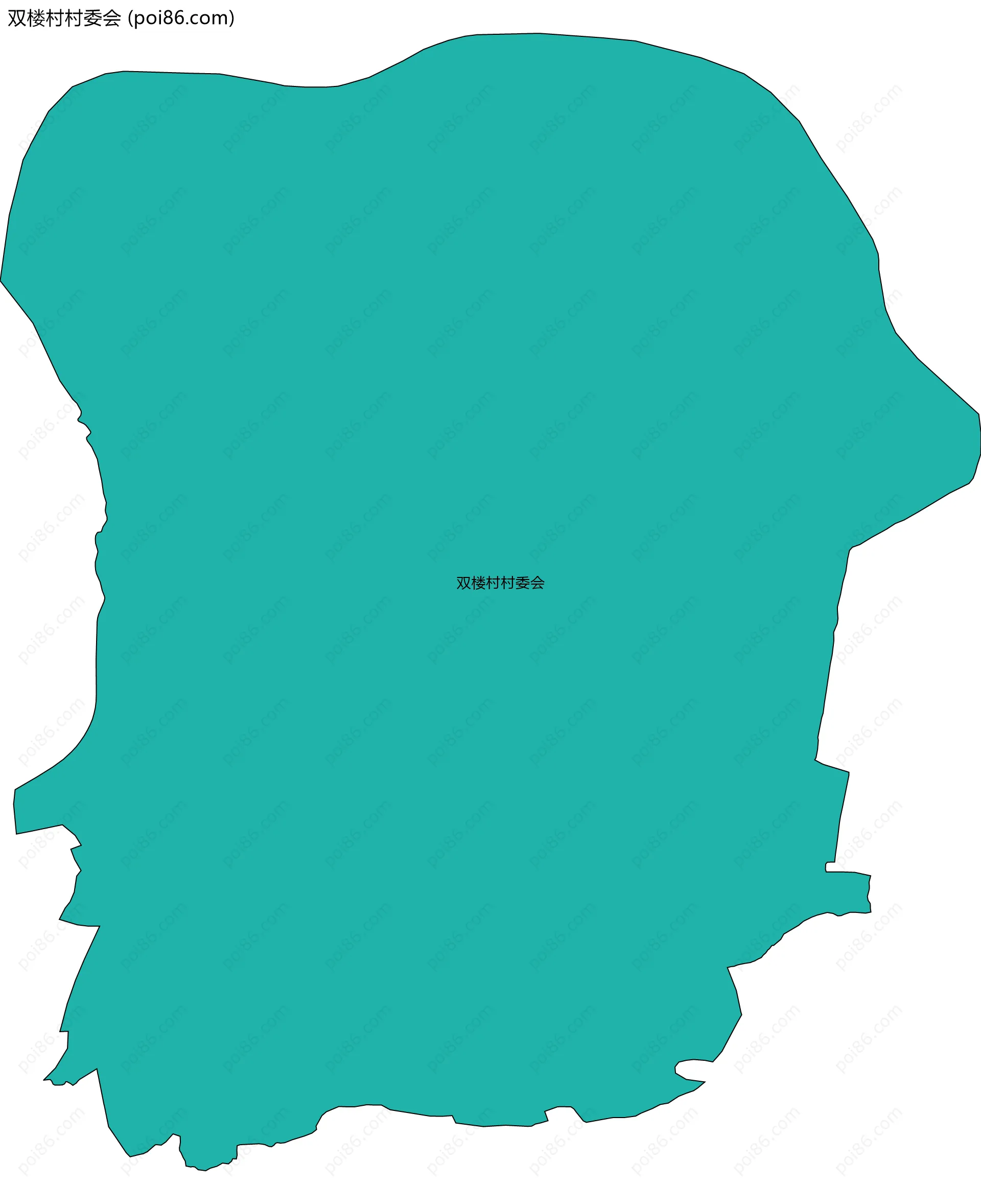 双楼村村委会边界地图