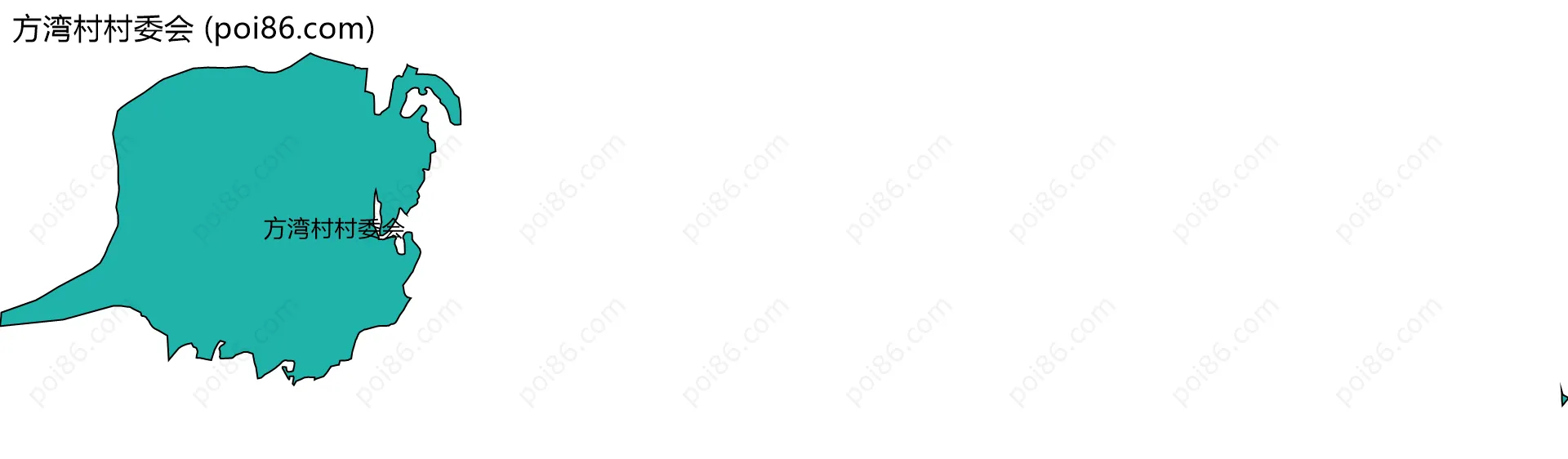 方湾村村委会边界地图