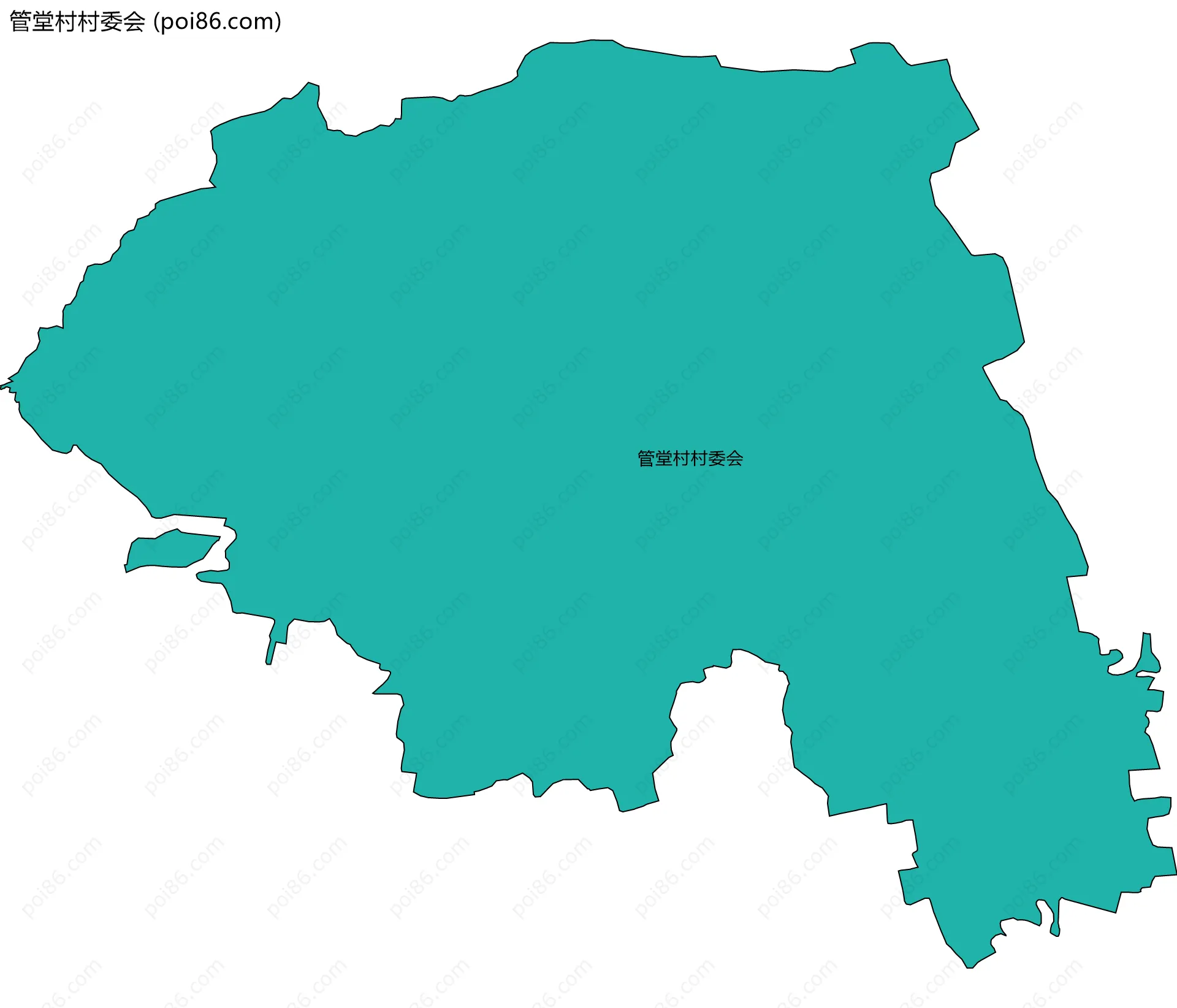管堂村村委会边界地图