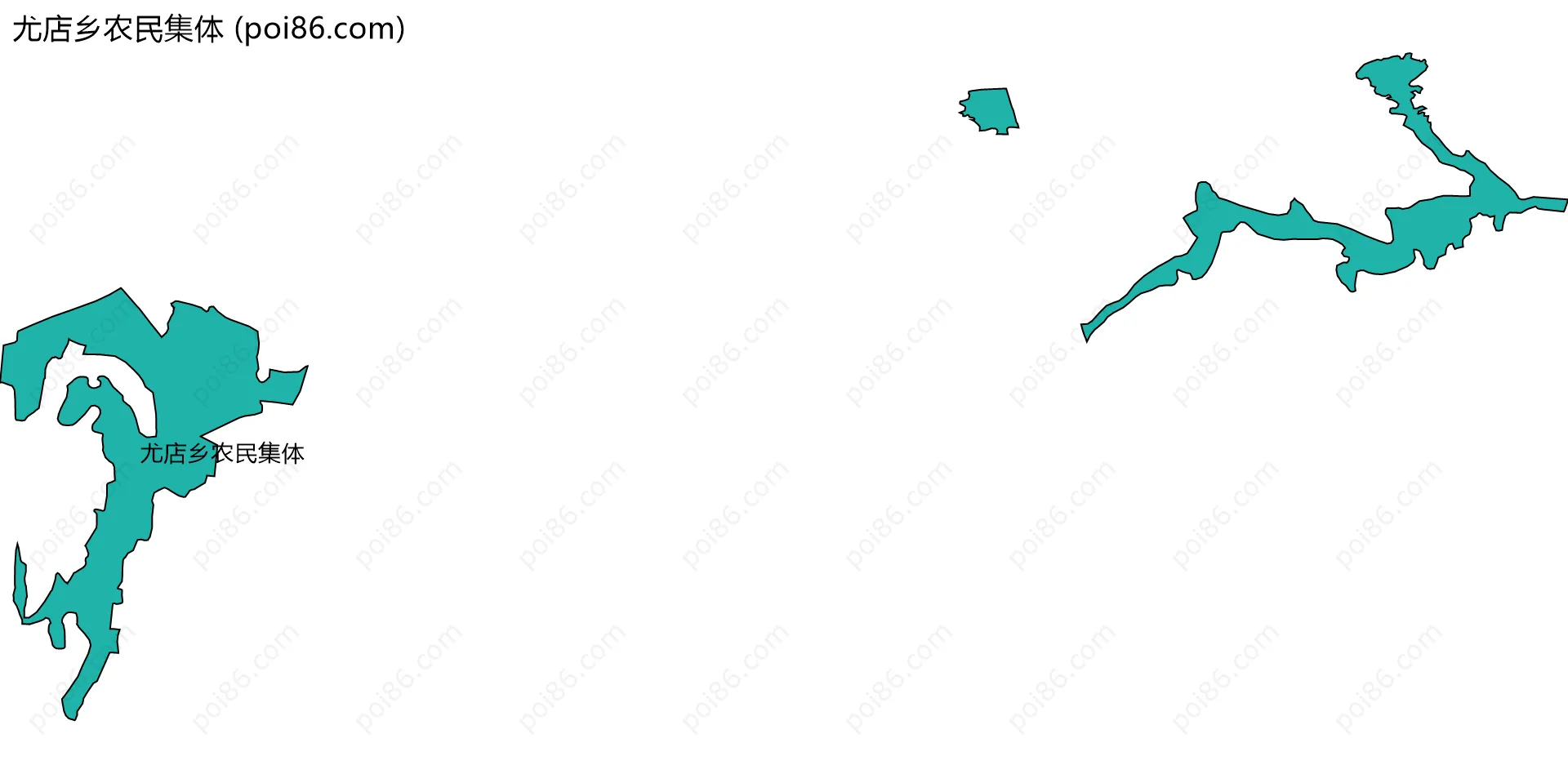 尤店乡农民集体边界地图