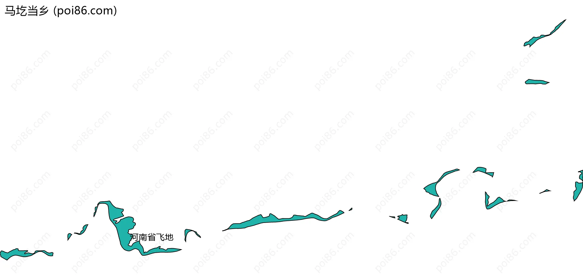 马圪当乡边界地图(五级行政区划)