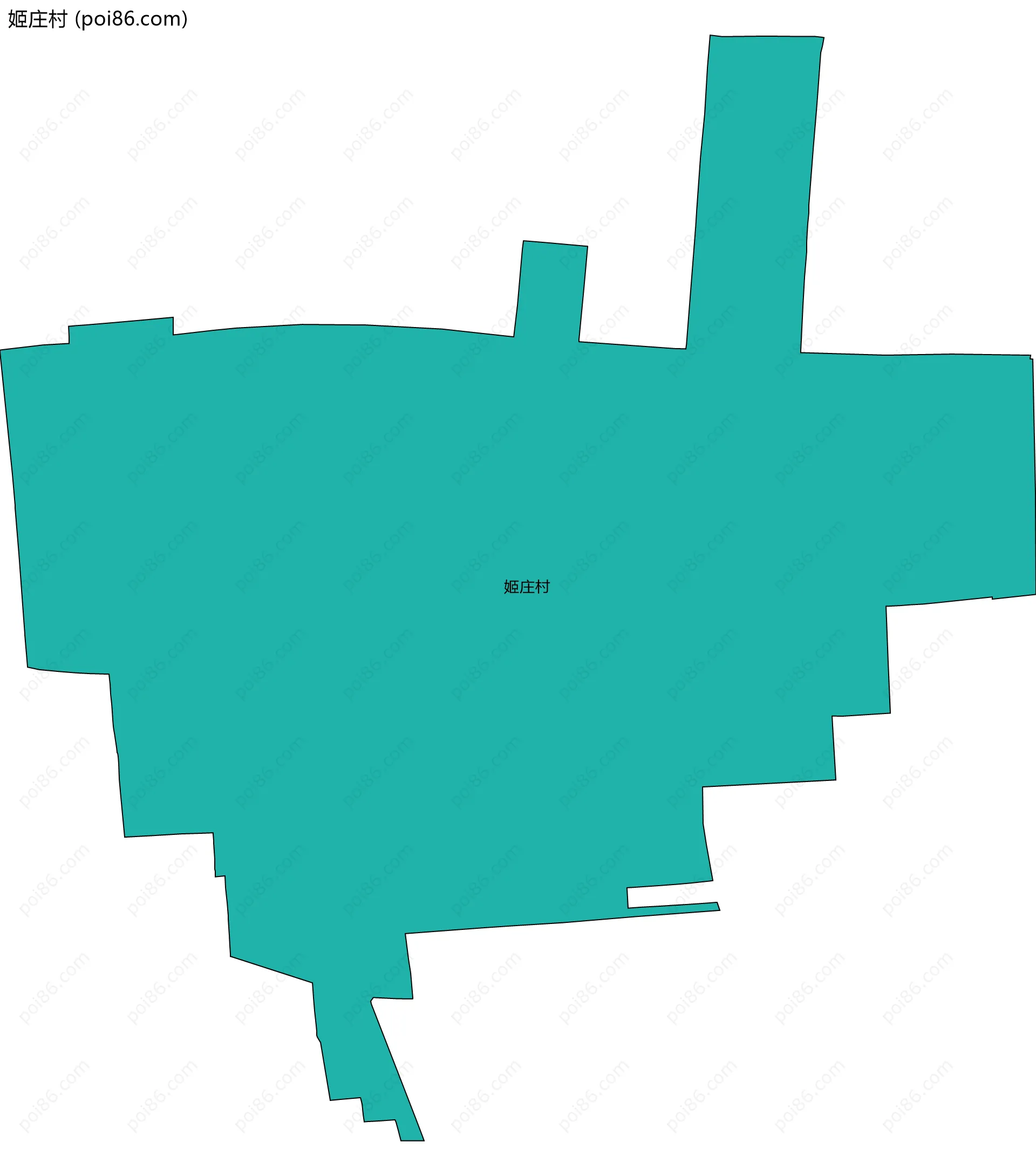 姬庄村边界地图