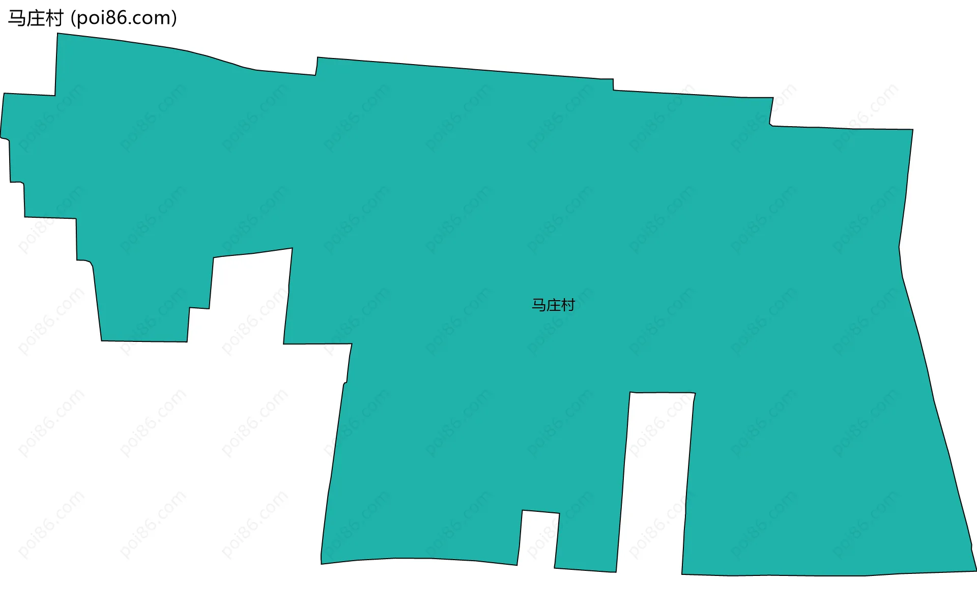 马庄村边界地图