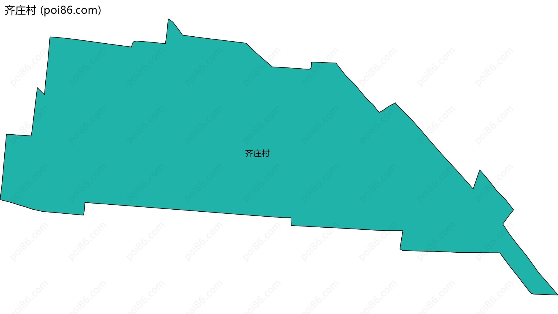 齐庄村边界地图