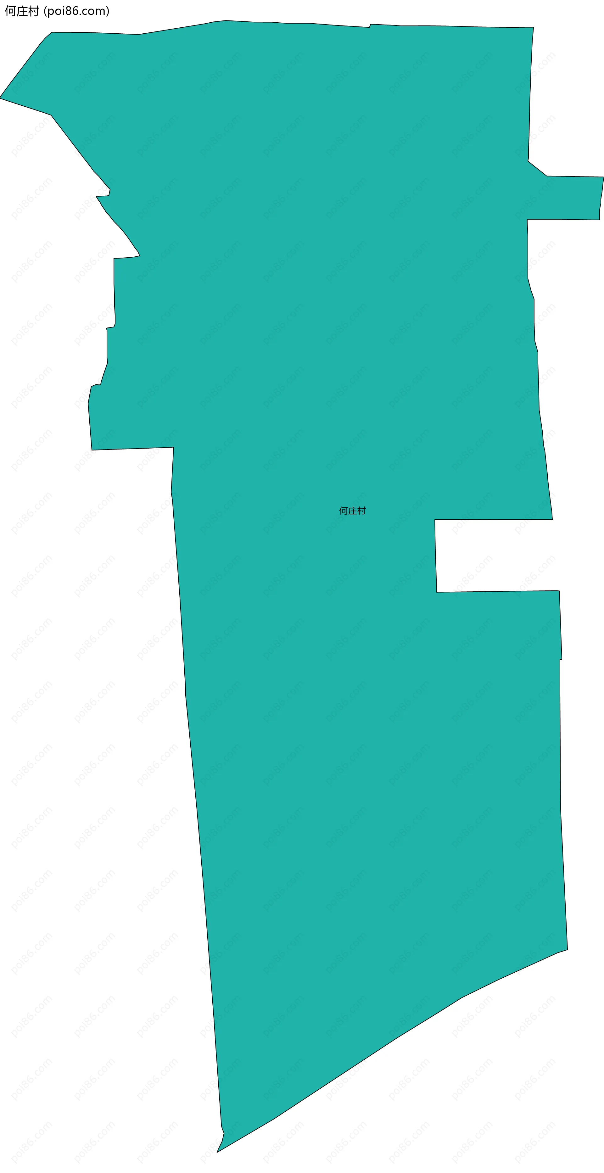 何庄村边界地图