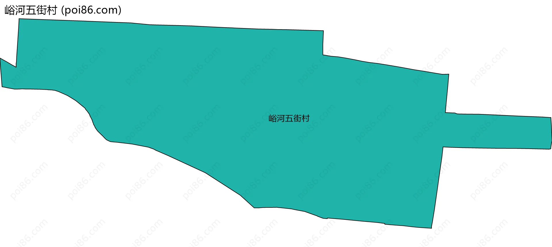 峪河五街村边界地图