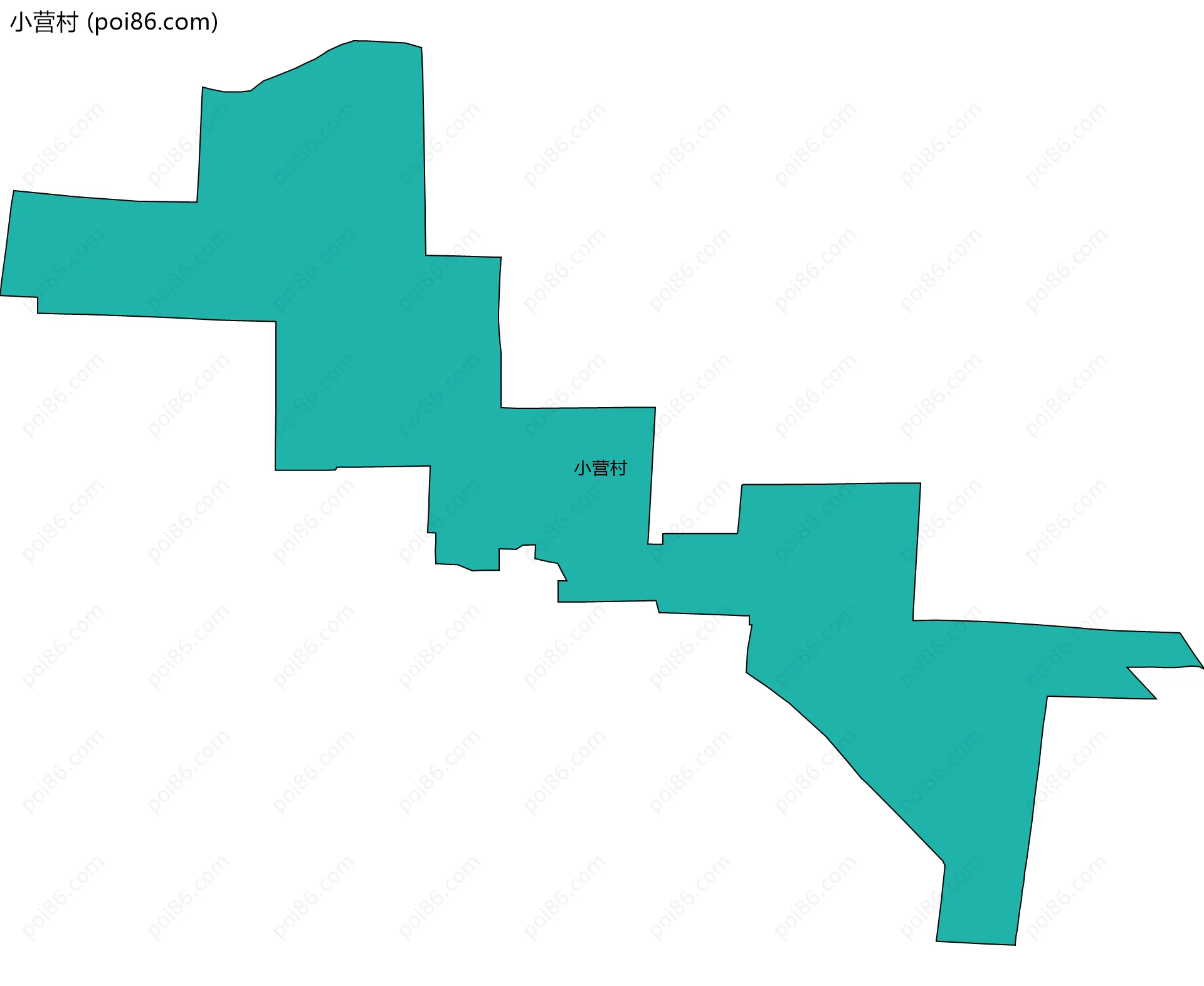 小营村边界地图
