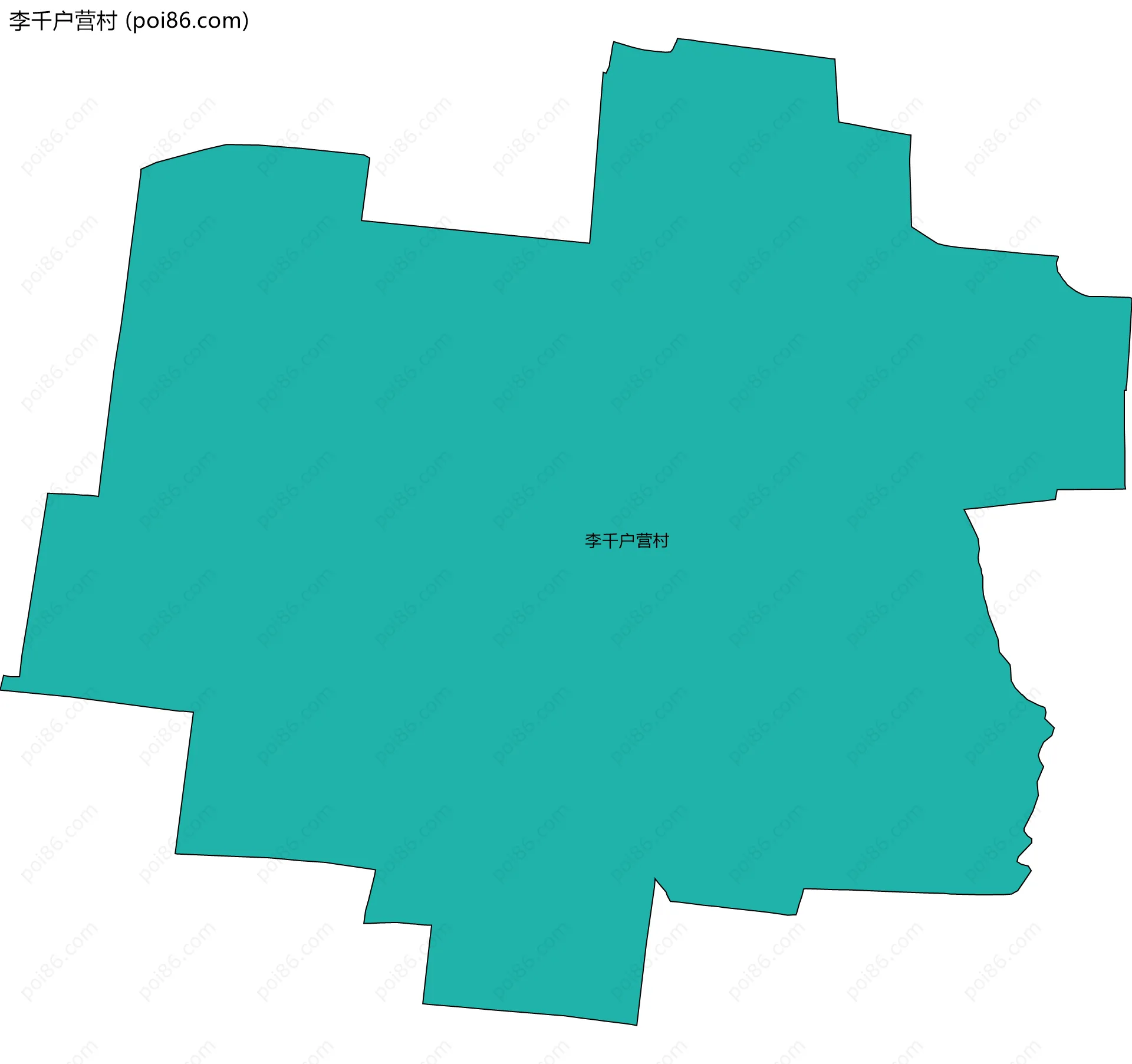 李千户营村边界地图