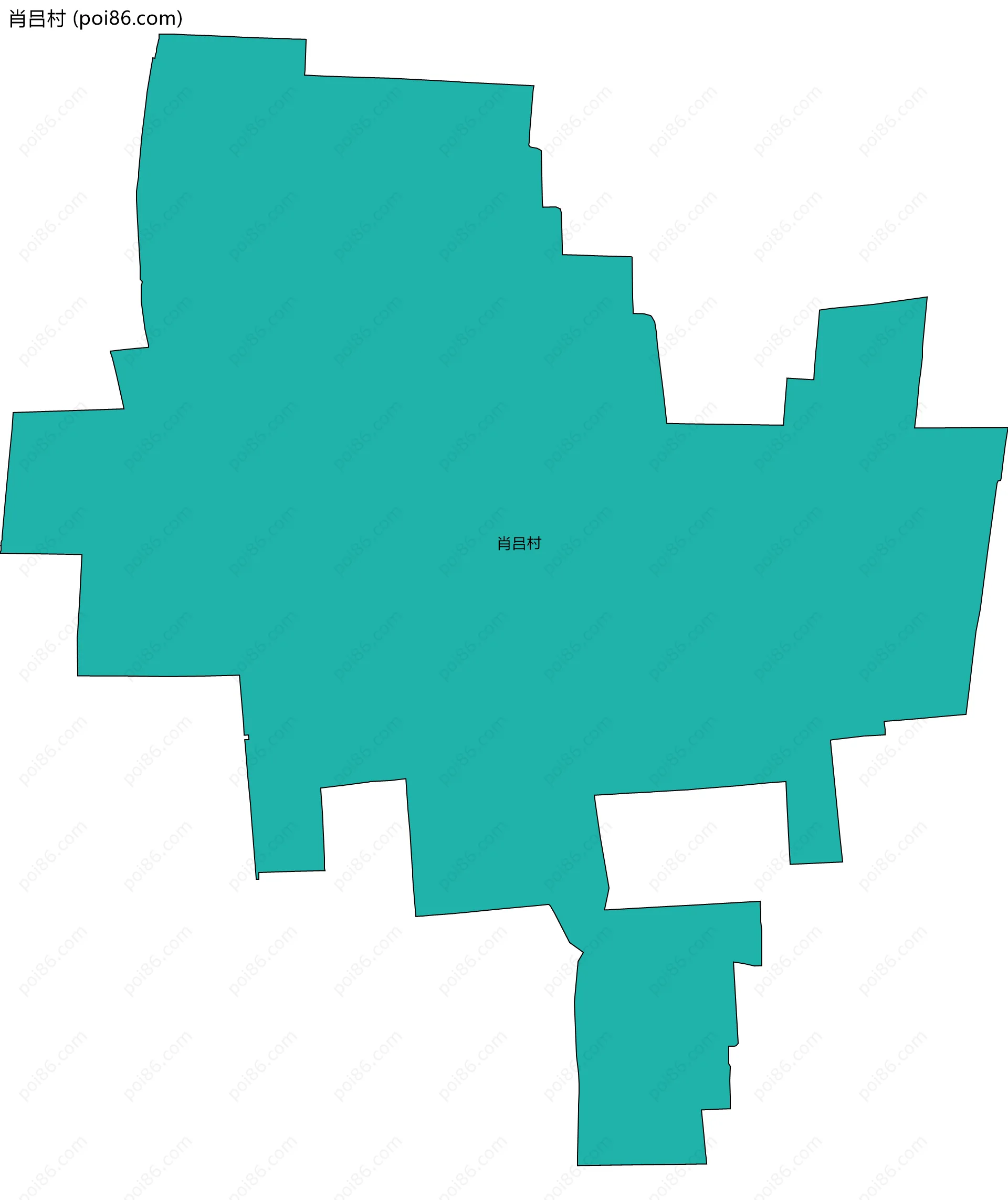 肖吕村边界地图