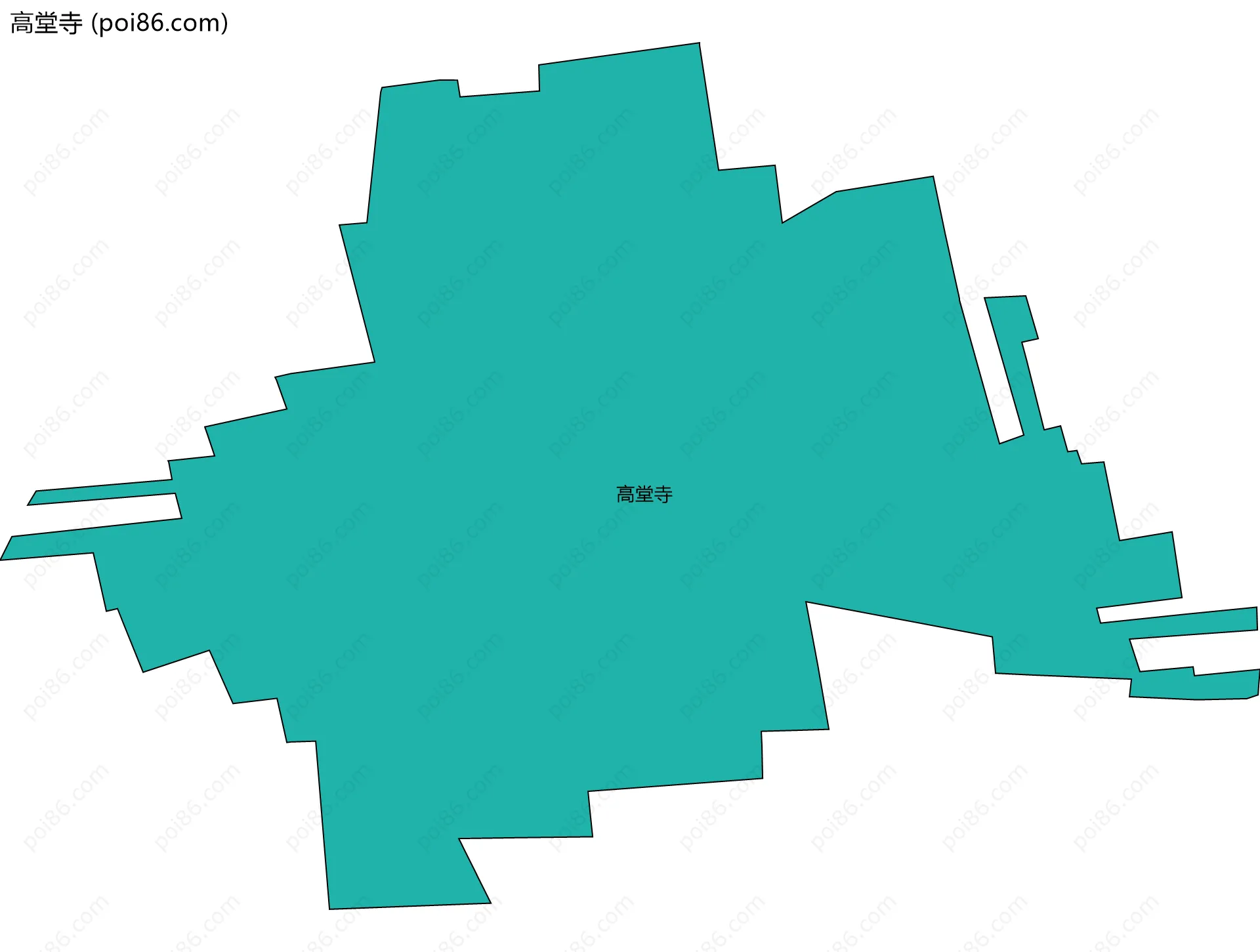 高堂寺边界地图