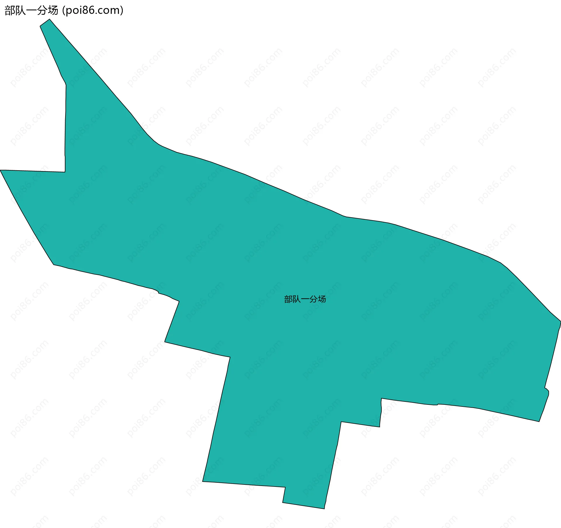 部队一分场边界地图