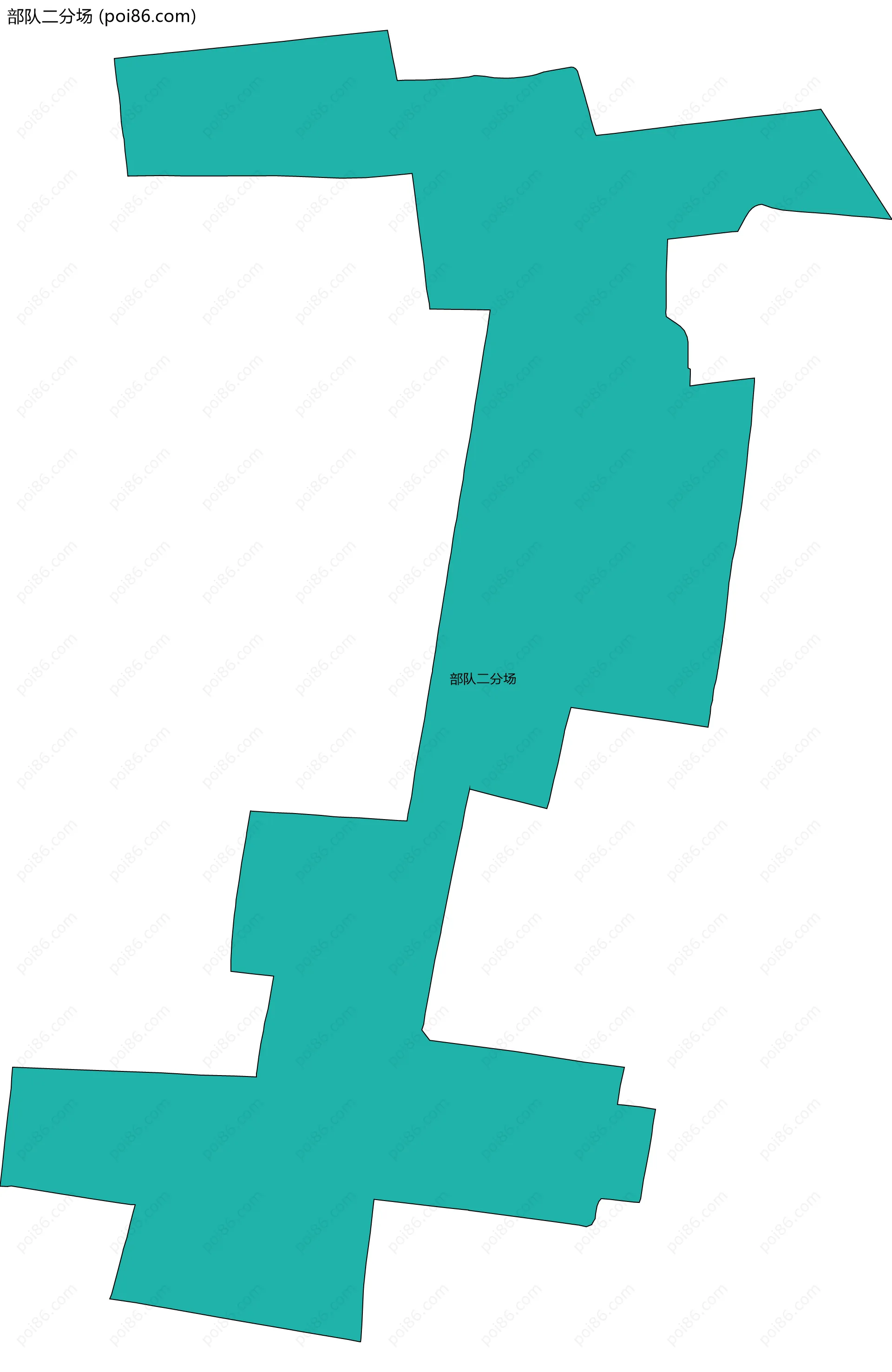 部队二分场边界地图