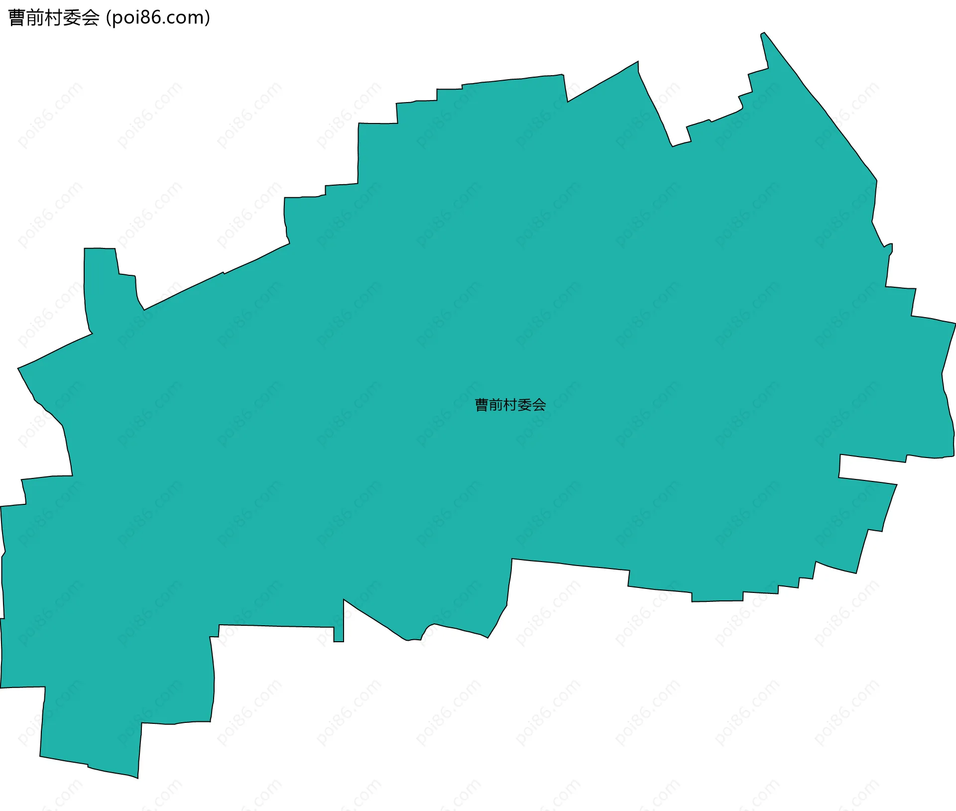 曹前村委会边界地图