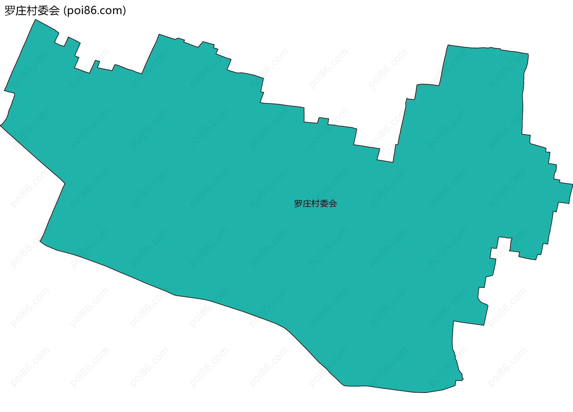 罗庄村委会边界地图